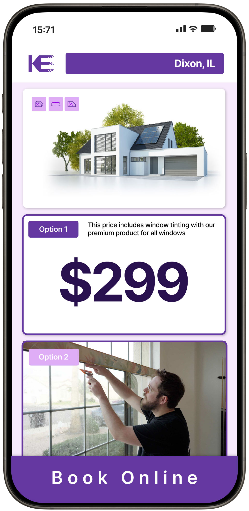 View Affordable Home Window Tinting Costs in Dixon, Illinois