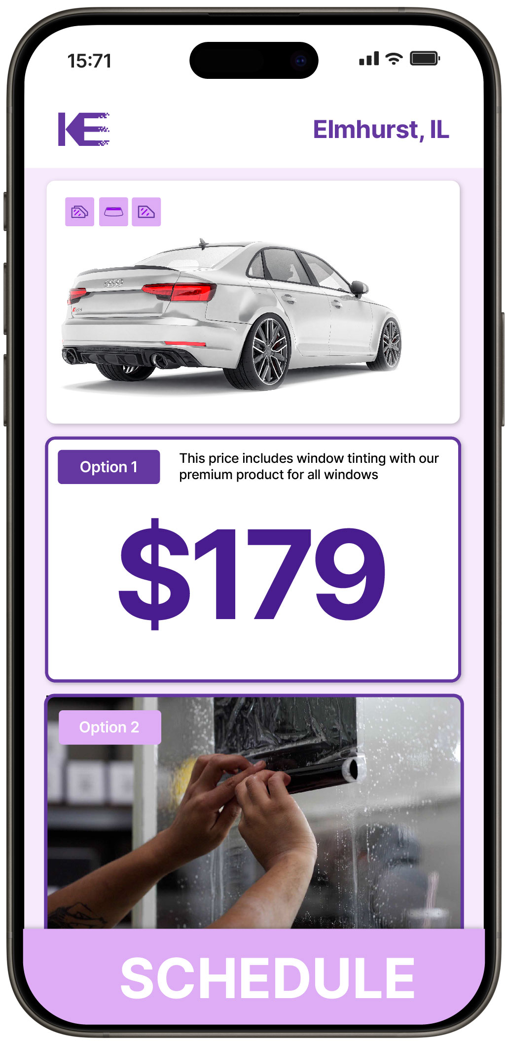 View Affordable Car Window Tinting Rates in Elmhurst, Illinois