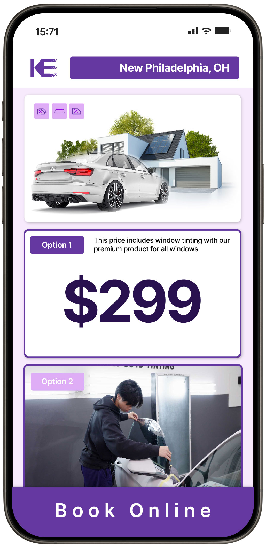 View Competitive Window Tinting Prices in New Philadelphia, Ohio