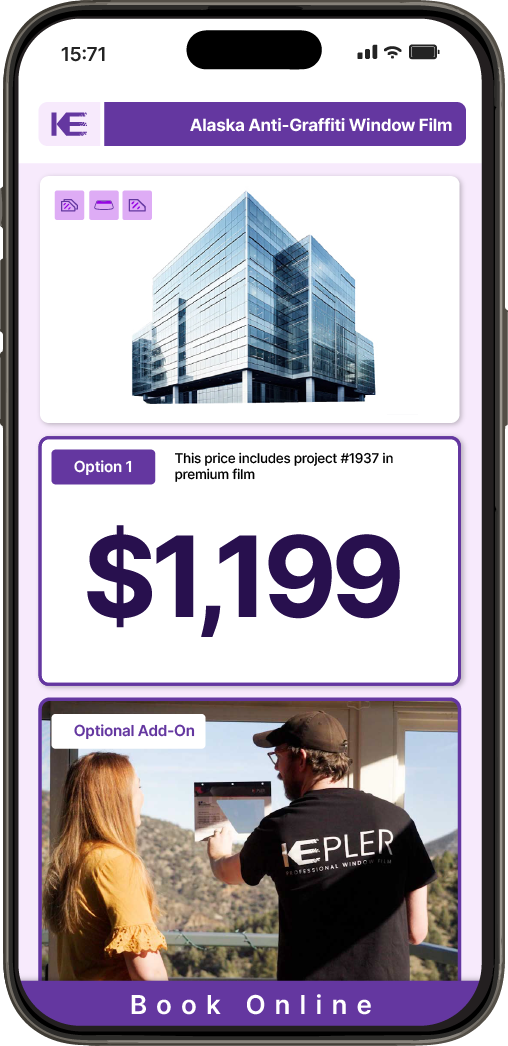 Get Anti-Graffiti Window Film Pricing on Your Phone in Alaska