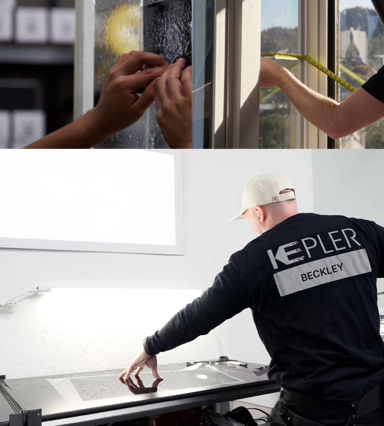 Window Tinting Specialist Cutting Film in Beckley, West Virginia
