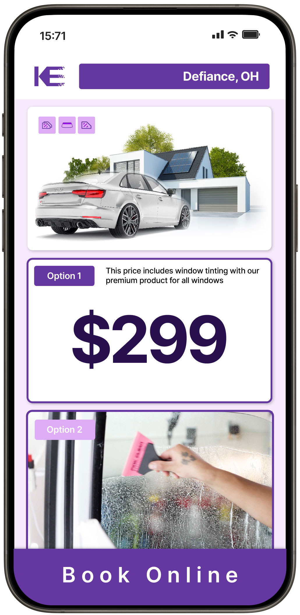 View Reasonable Tesla Window Tinting Rates in Akron, Ohio