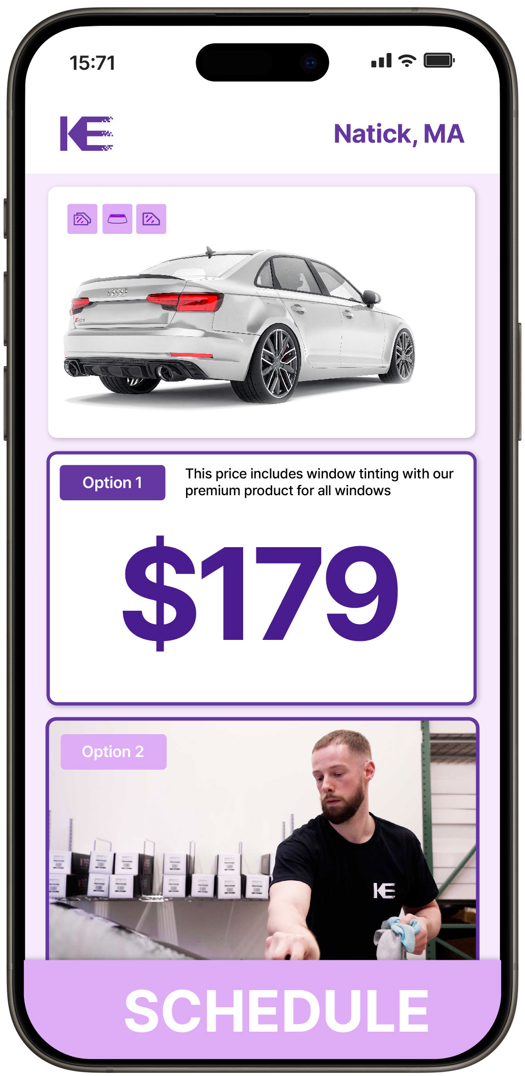 View Reasonable Car Window Tinting Prices in Natick, Massachusetts