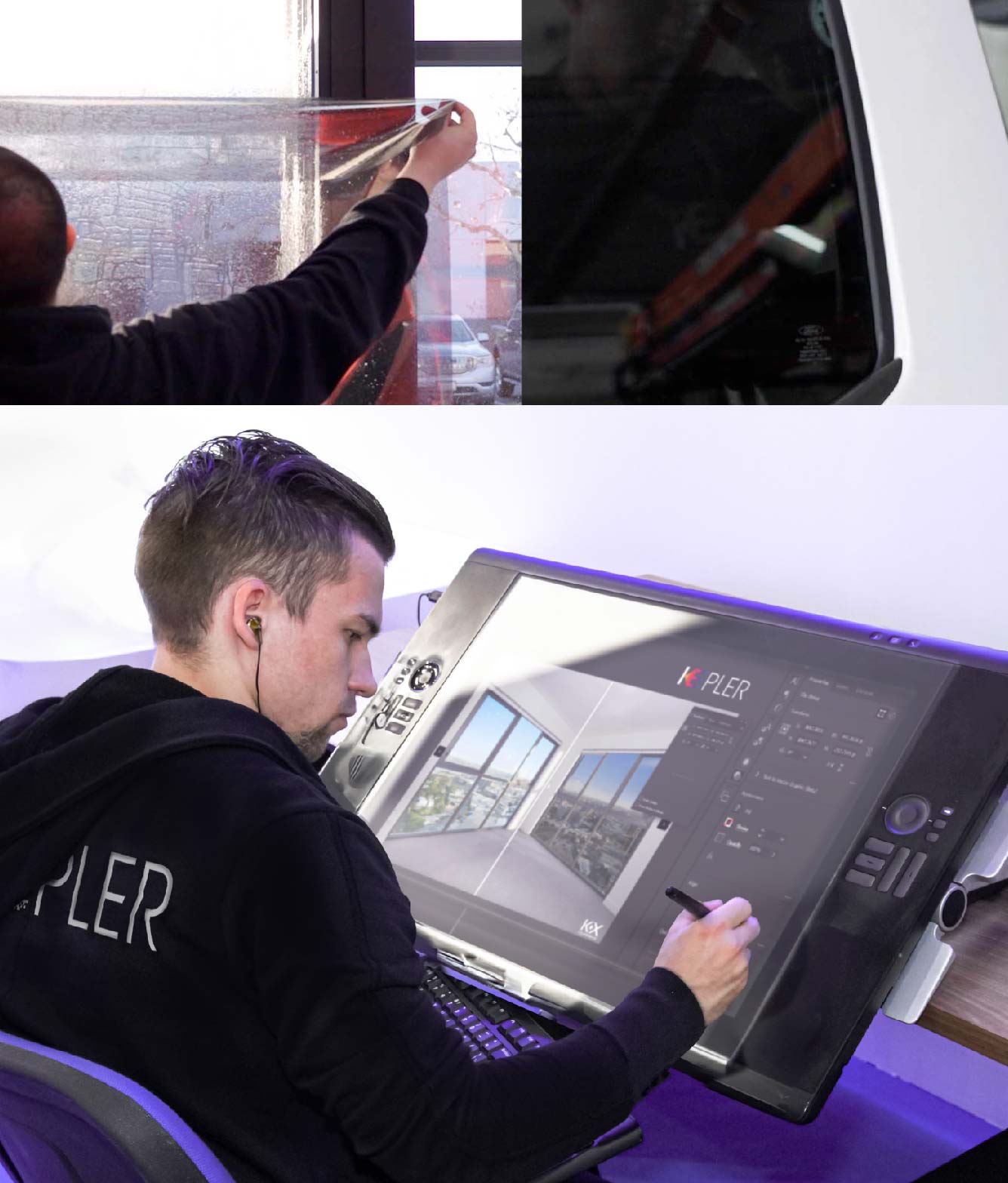 Kepler Specialist Performing Commercial Window Tinting in Farmington Farmington