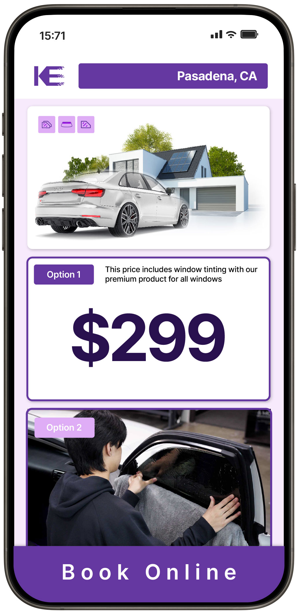 View Reasonable Tesla Window Tinting Prices in Colton, California