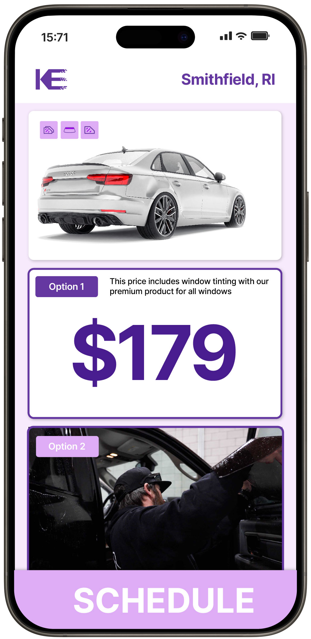 View Competitive Car Window Tinting Prices in Smithfield, Rhode Island