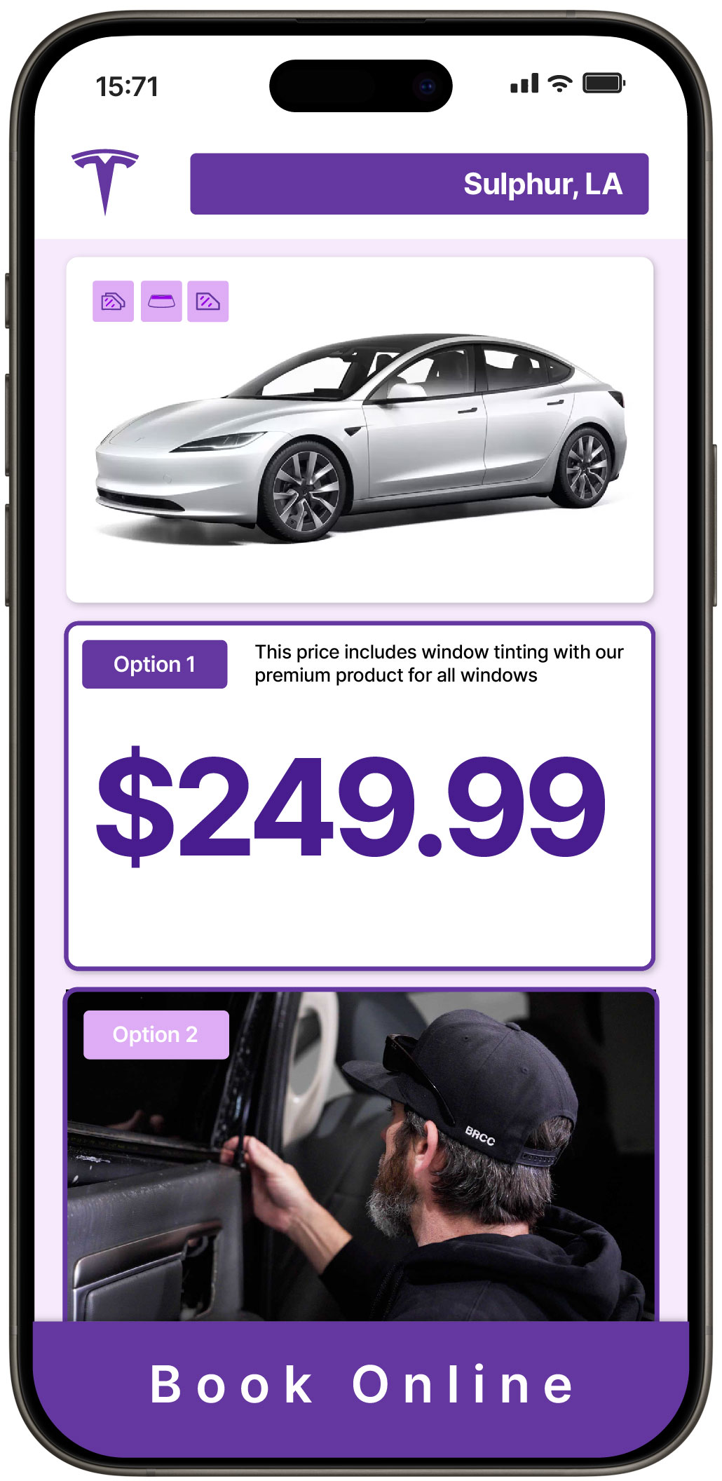 View Competitive Tesla Window Tinting Prices in Chalmette, Louisiana