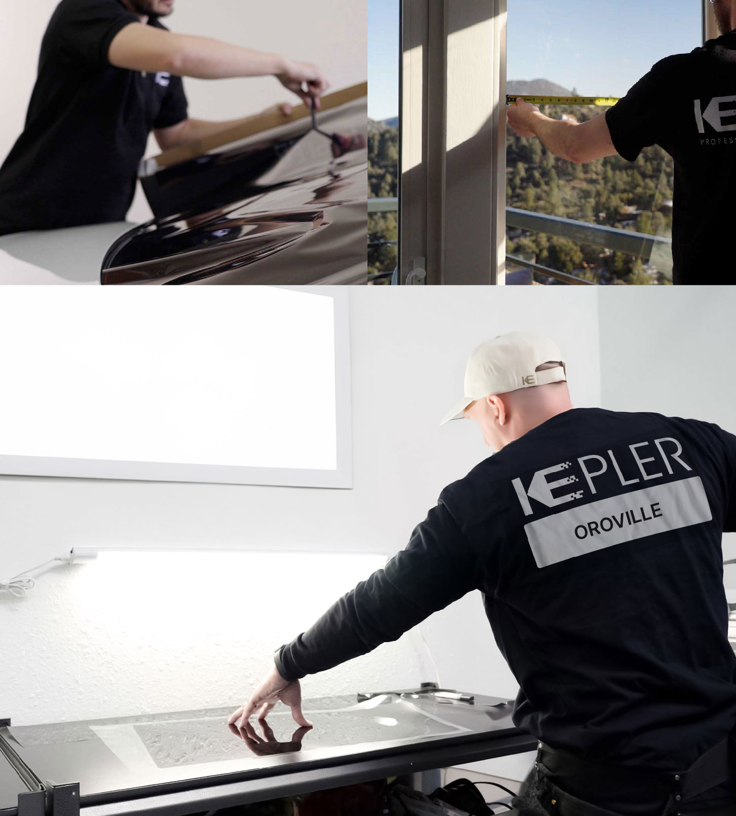 Window Tinting Specialist Cutting Film in Oroville, California