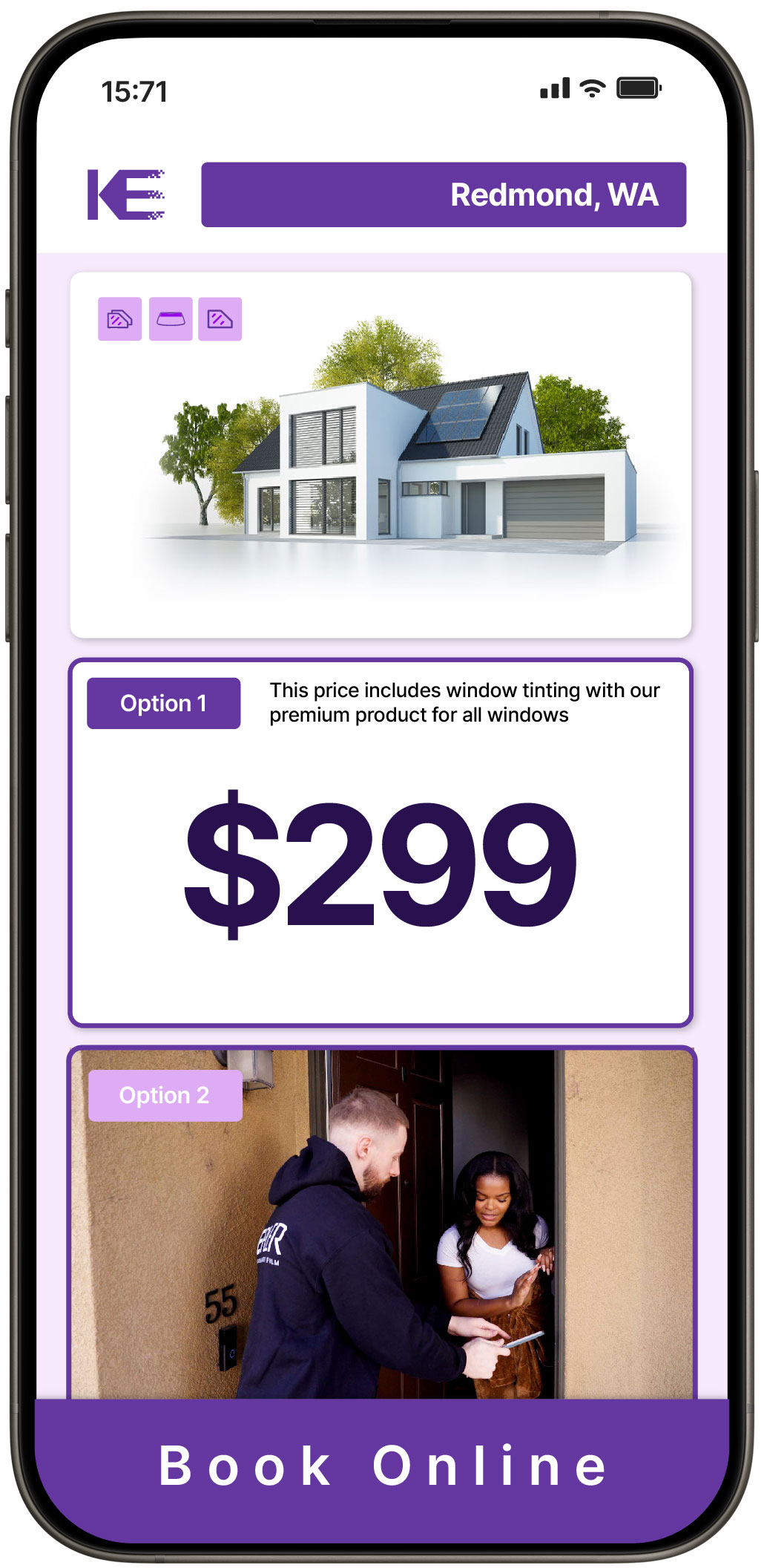 View Affordable Home Window Tinting Prices in Redmond, Washington