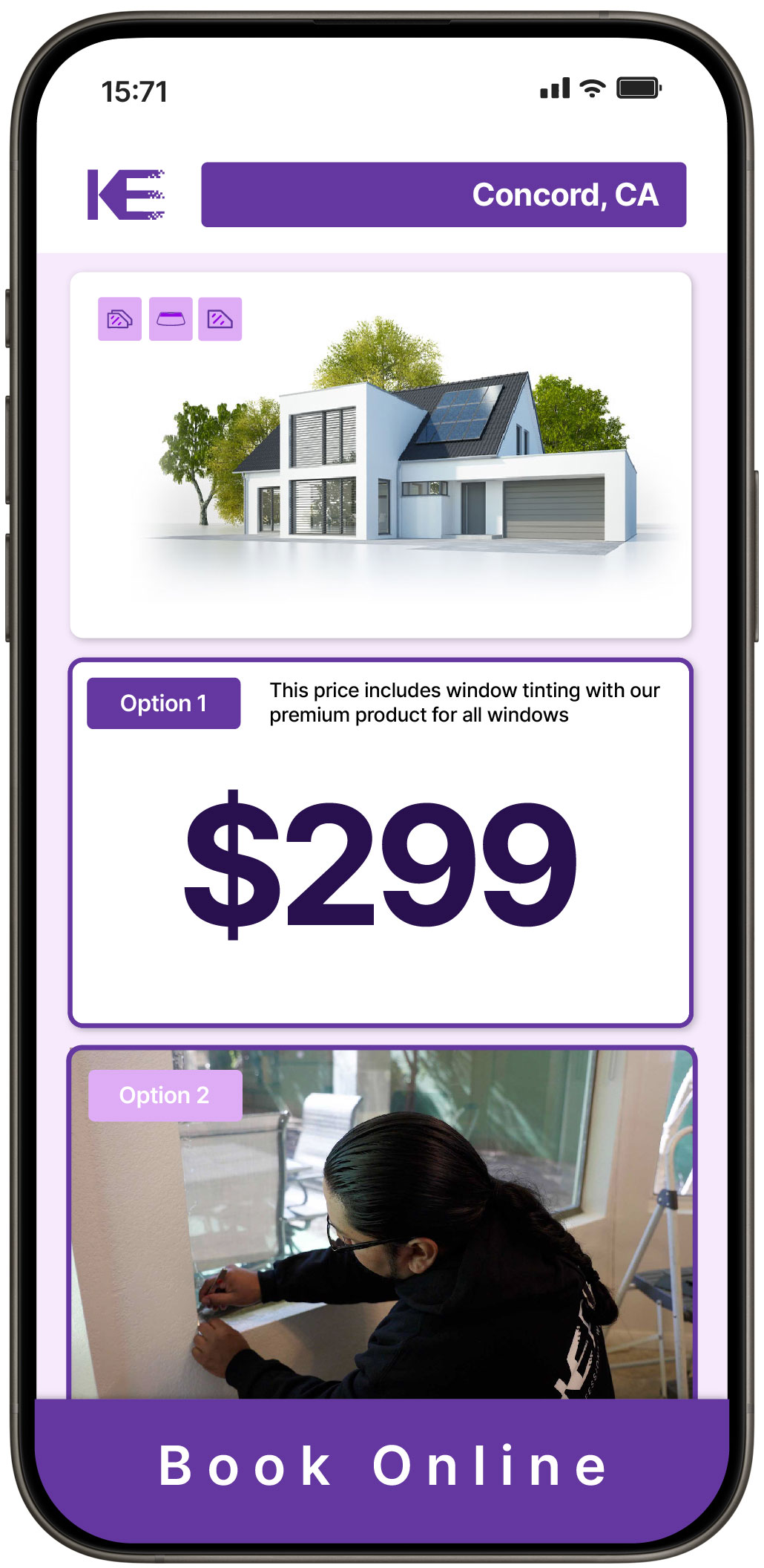 View Competitive Home Window Tinting Costs in Concord, California