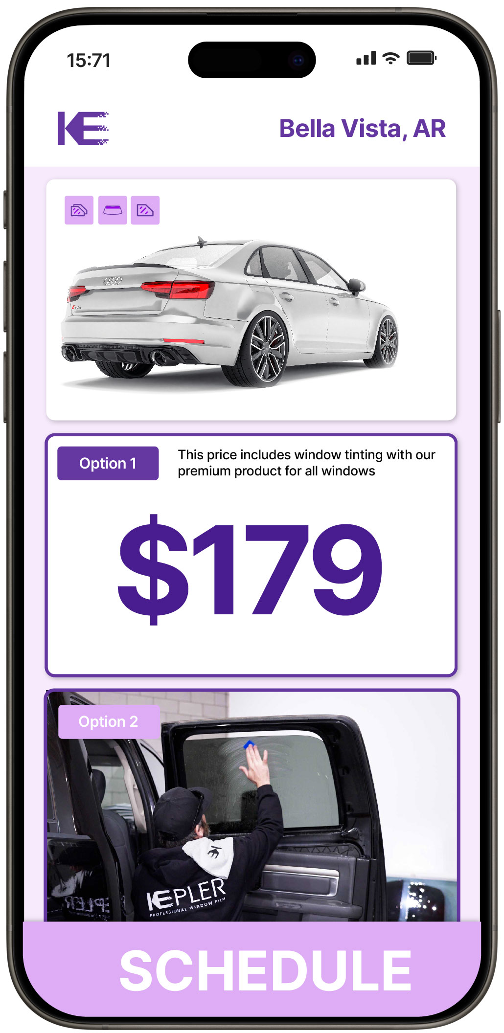 View Reasonable Car Window Tinting Rates in Bella Vista, Arkansas