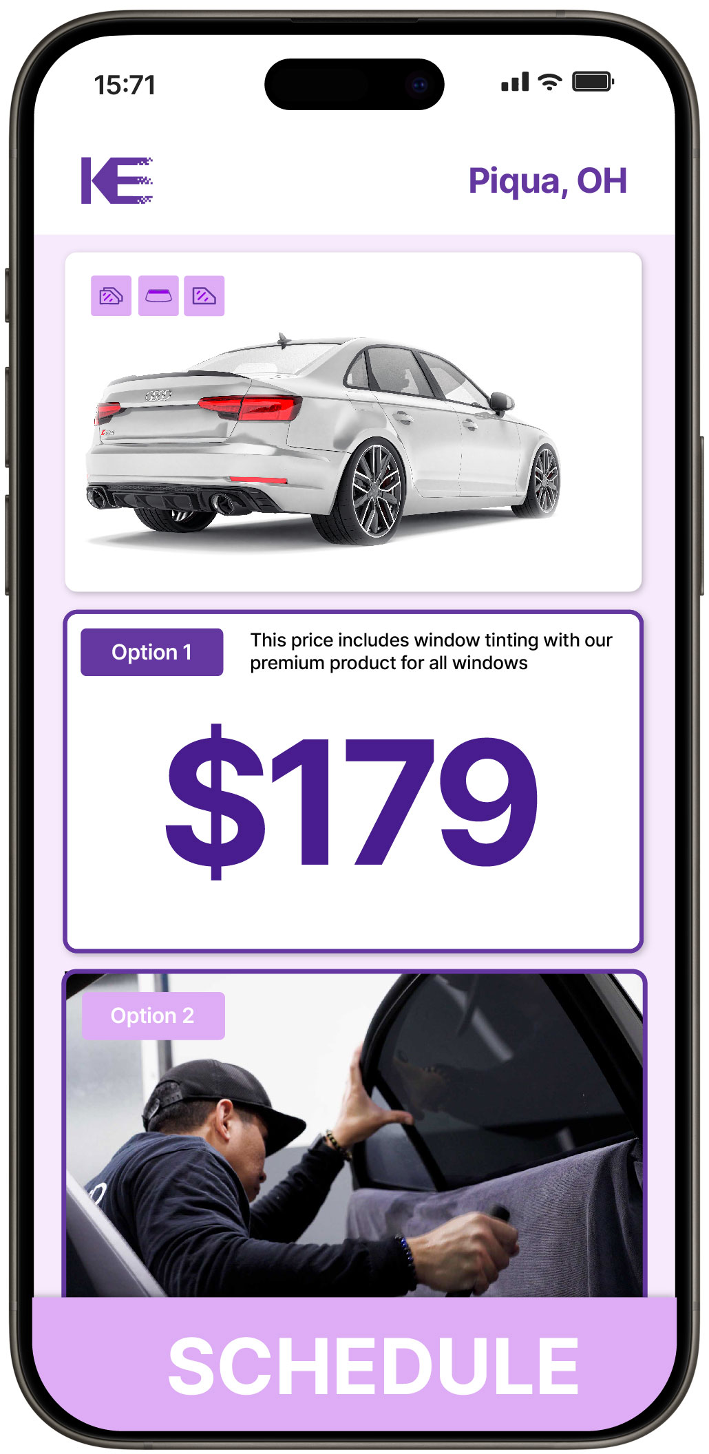 View Affordable Car Window Tinting Prices in Piqua, Ohio
