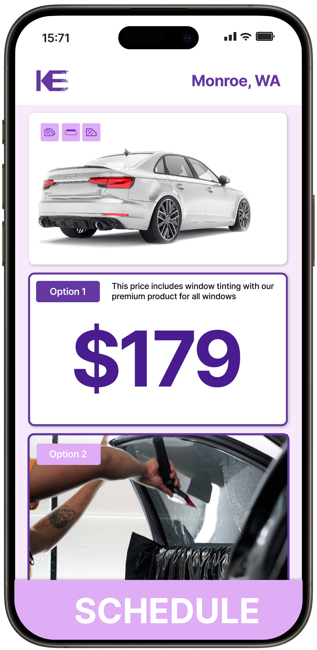 View Competitive Car Window Tinting Rates in Monroe, Washington