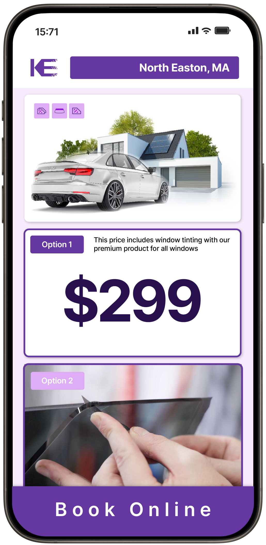 View Competitive Window Tinting Prices in North Easton, Massachusetts
