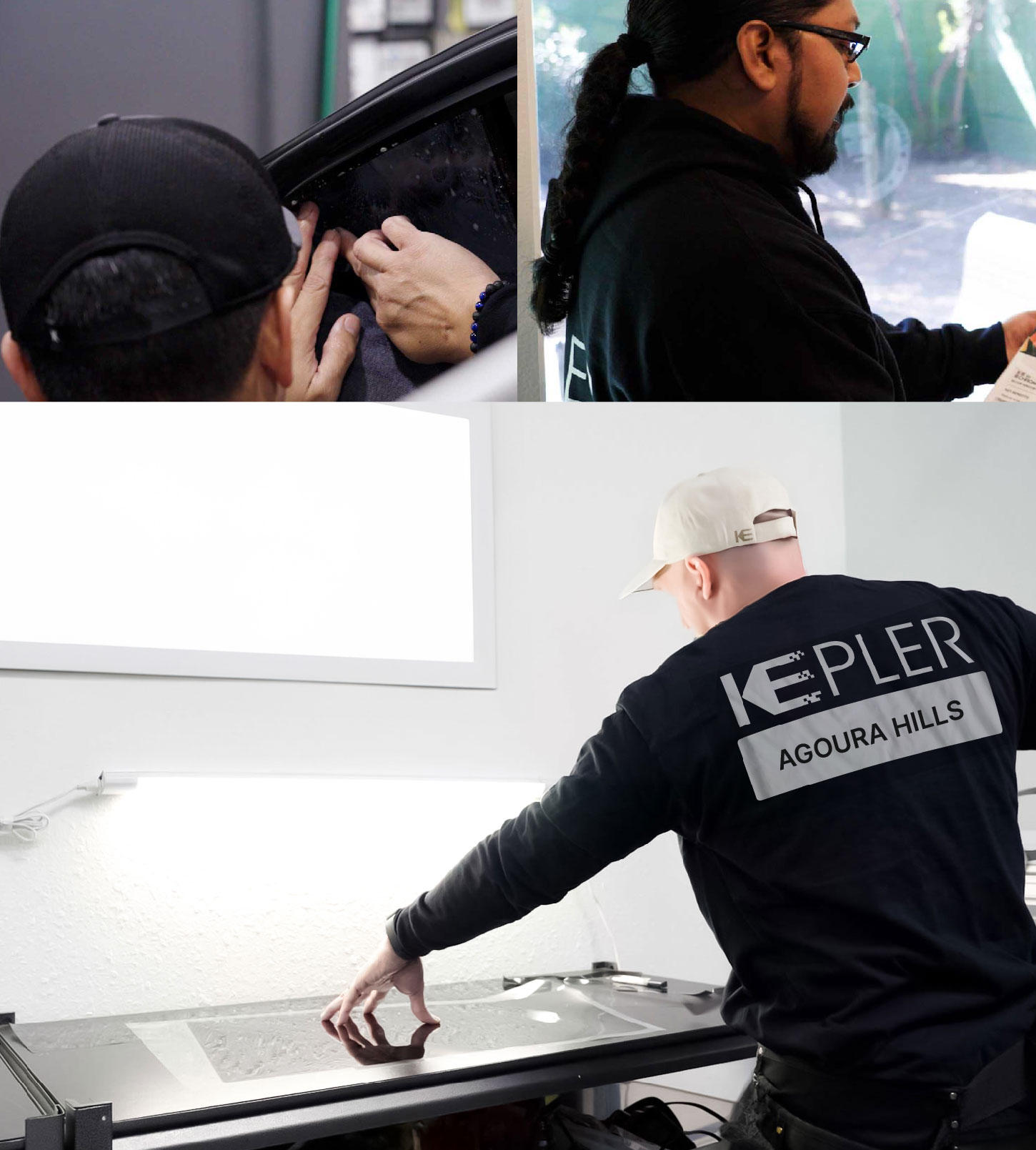 Window Tinting Specialist Cutting Film in Agoura Hills, California