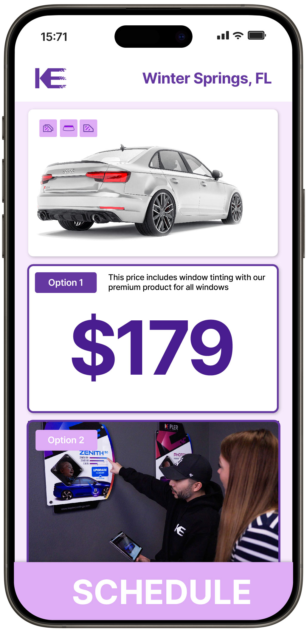 View Affordable Car Window Tinting Rates in Winter Springs, Florida