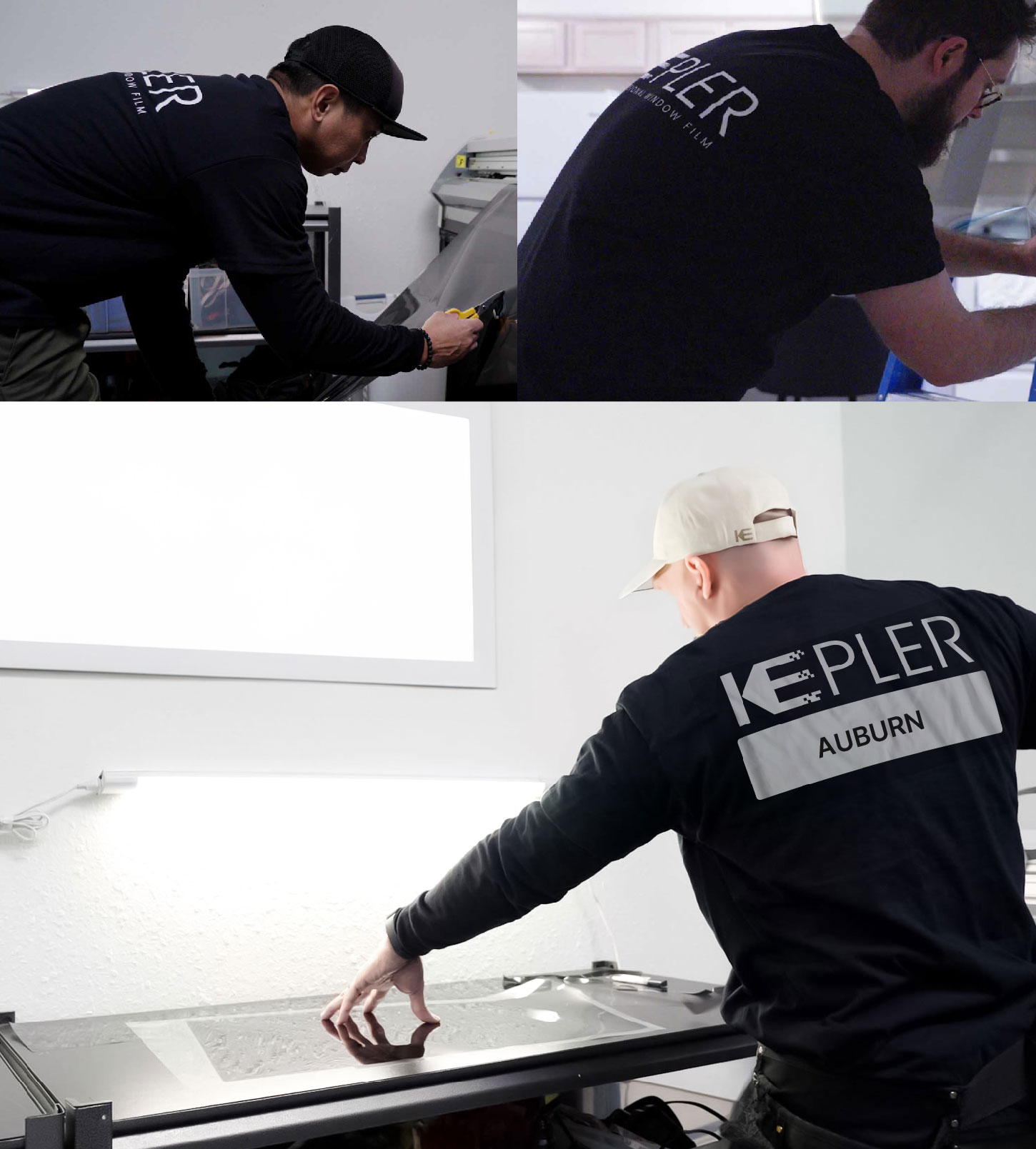 Window Tinting Specialist Cutting Film in Auburn, New York