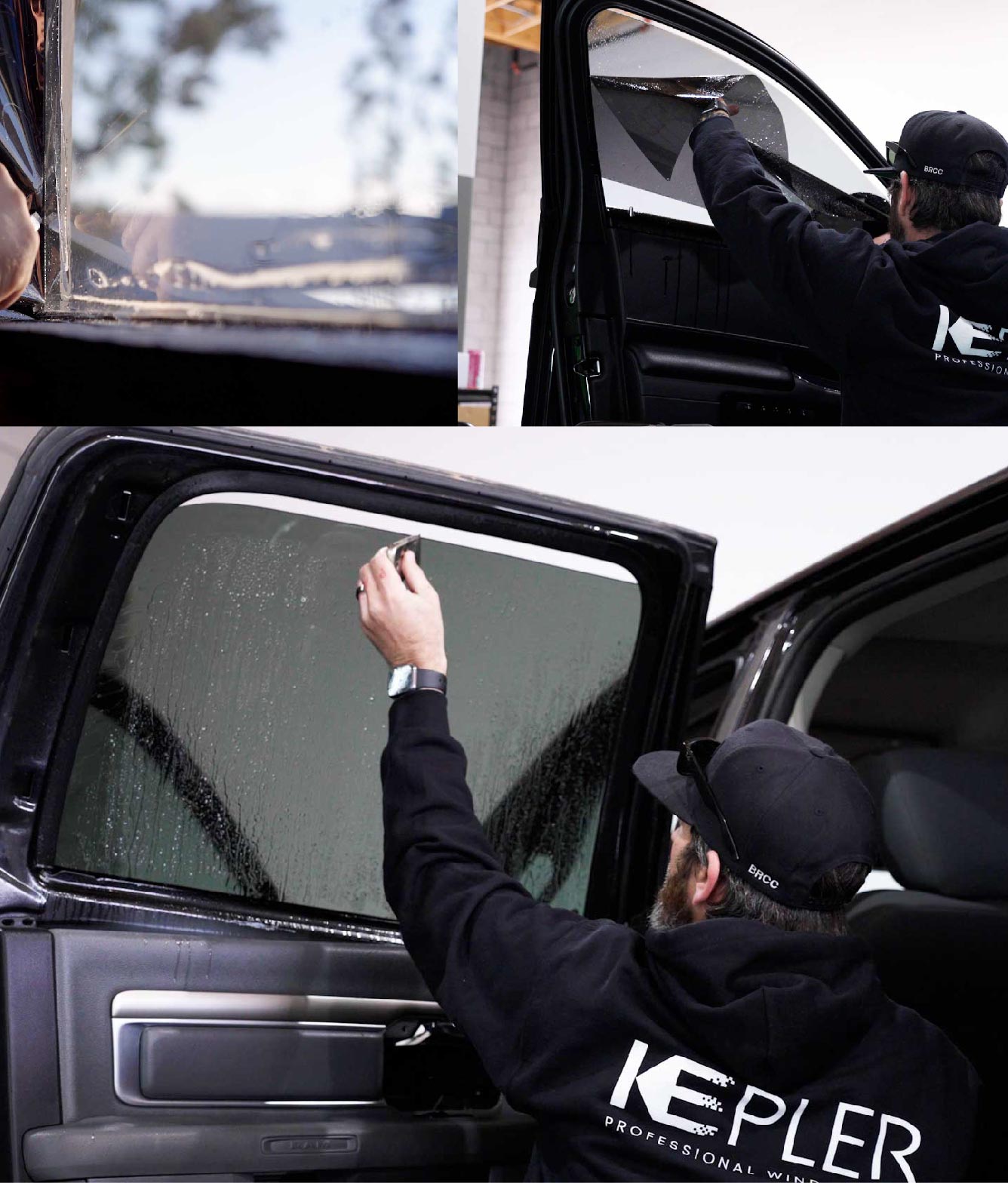 Kepler Window Tinting Specialists at Work in Wellesley Hills, Massachusetts