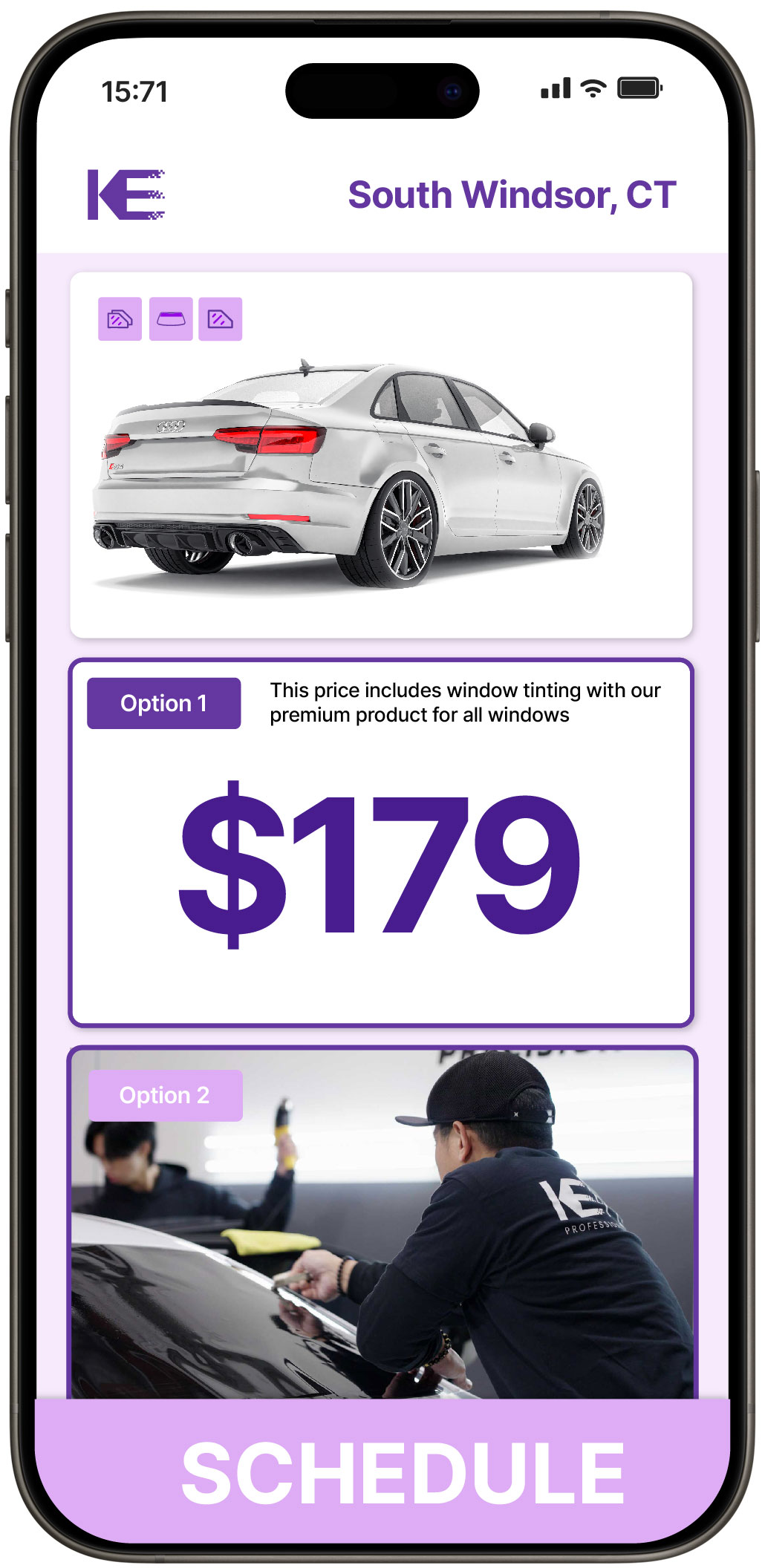 View Reasonable Car Window Tinting Costs in South Windsor, Connecticut