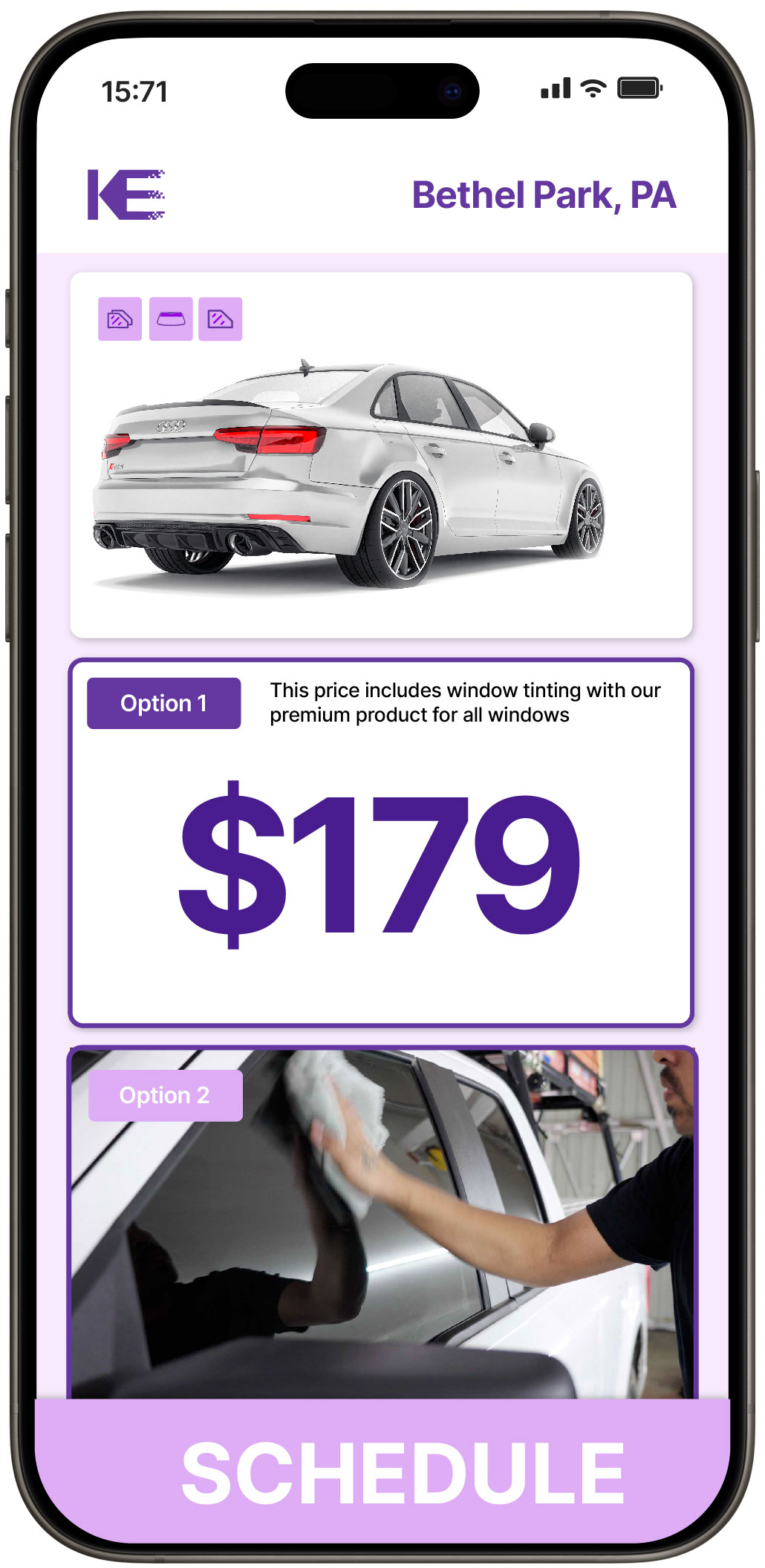 View Affordable Car Window Tinting Costs in Bethel Park, Pennsylvania