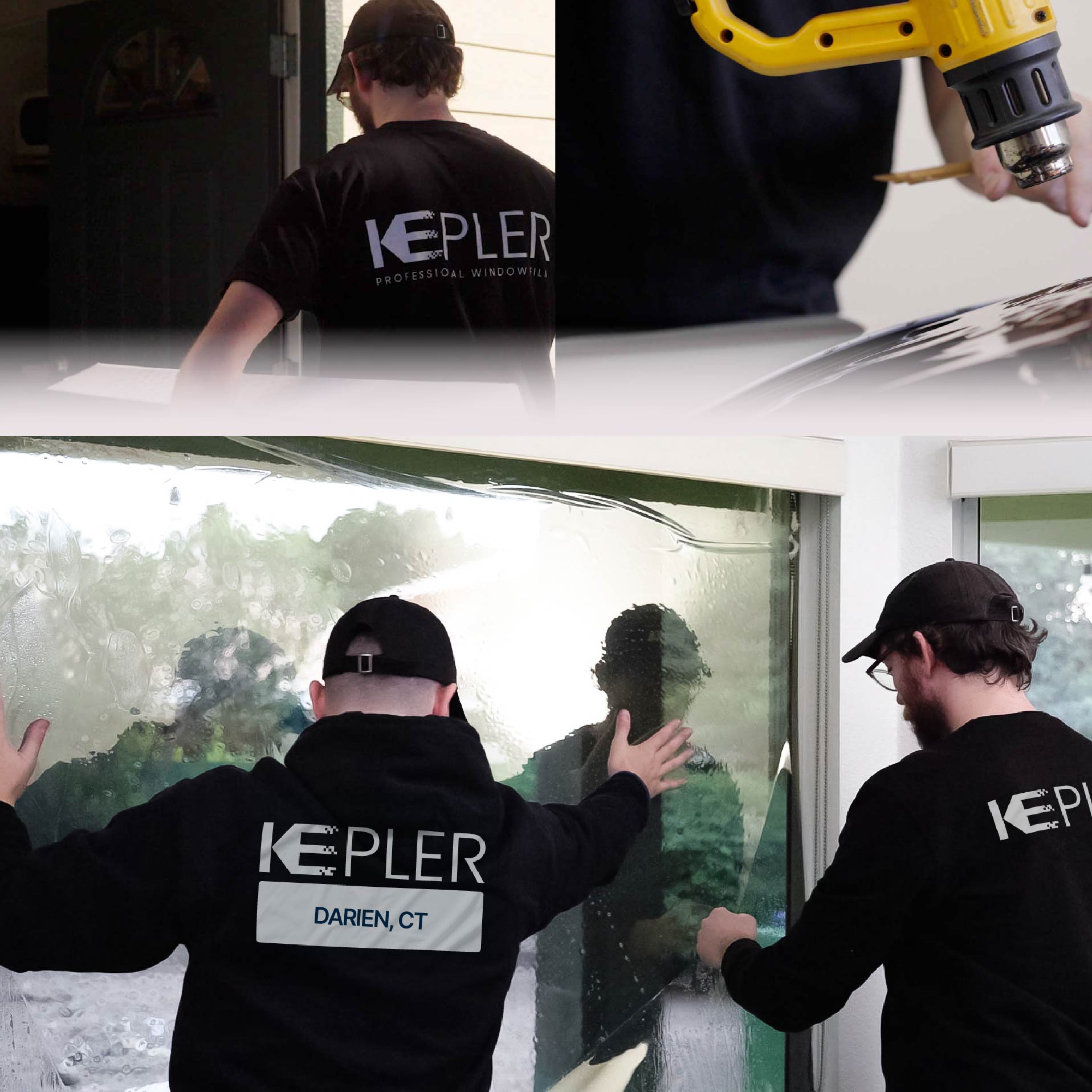 Kepler Specialist Performing Commercial Window Tinting in Darien Darien