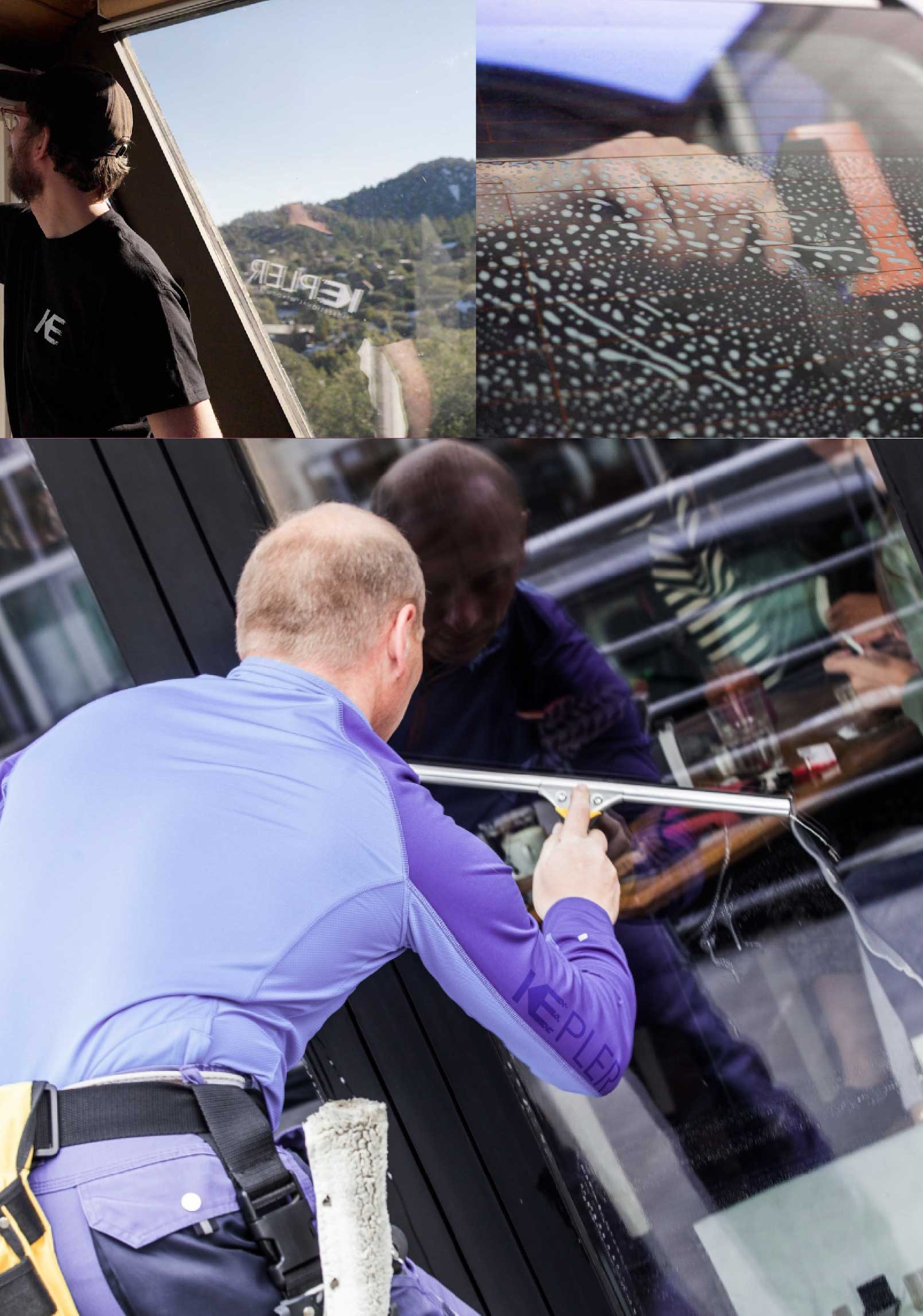 Kepler Expert Applying Anti-Graffiti Window Film to a Laredo Shop Front