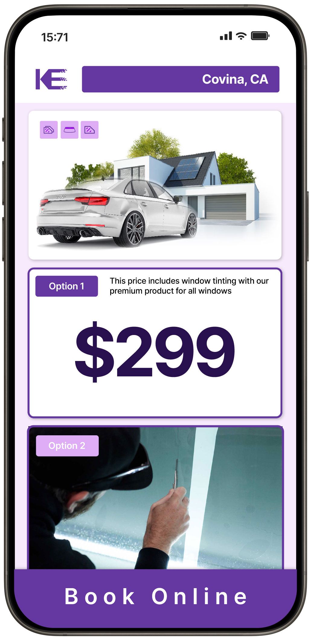 View Reasonable Tesla Window Tinting Prices in Paso Robles, California