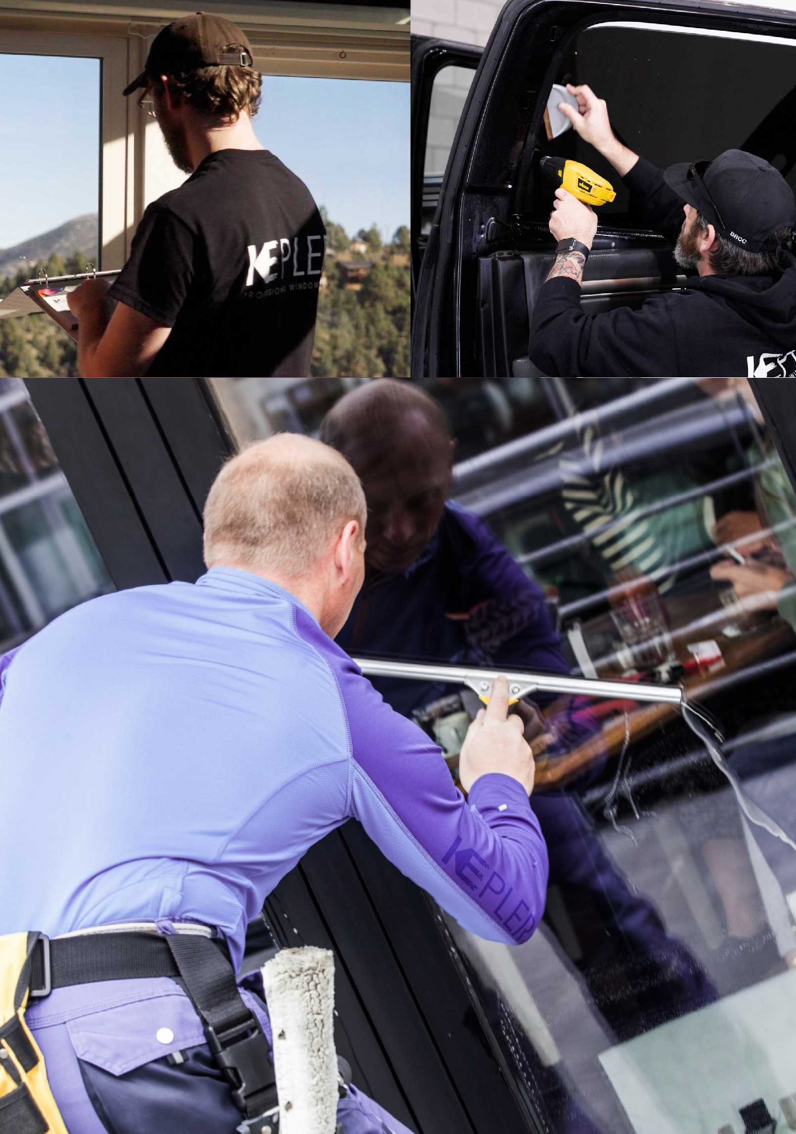 Kepler Expert Applying Anti-Graffiti Window Film to a Thompsonville Shop Front