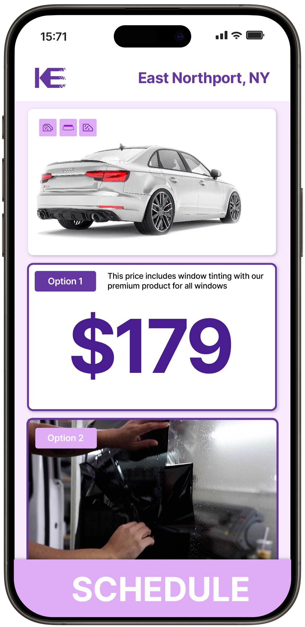 View Competitive Car Window Tinting Rates in East Northport, New York