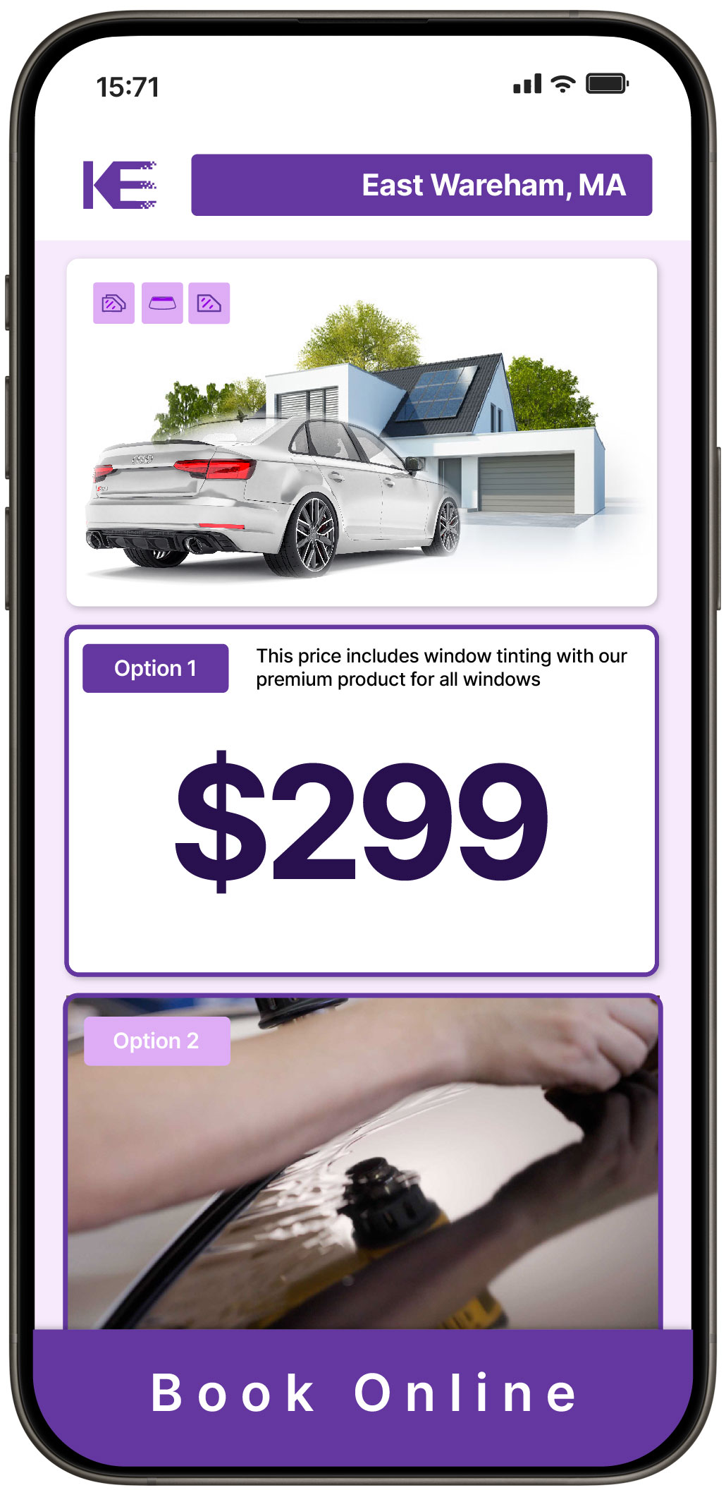 View Competitive Window Tinting Prices in East Wareham, Massachusetts