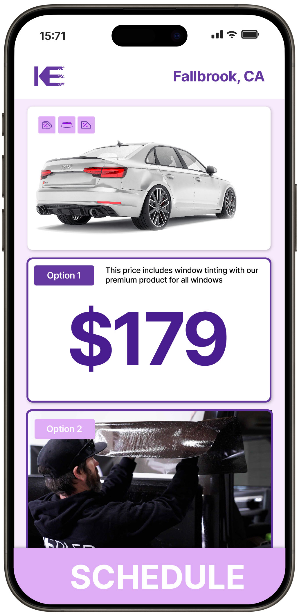 View Competitive Car Window Tinting Costs in Fallbrook, California