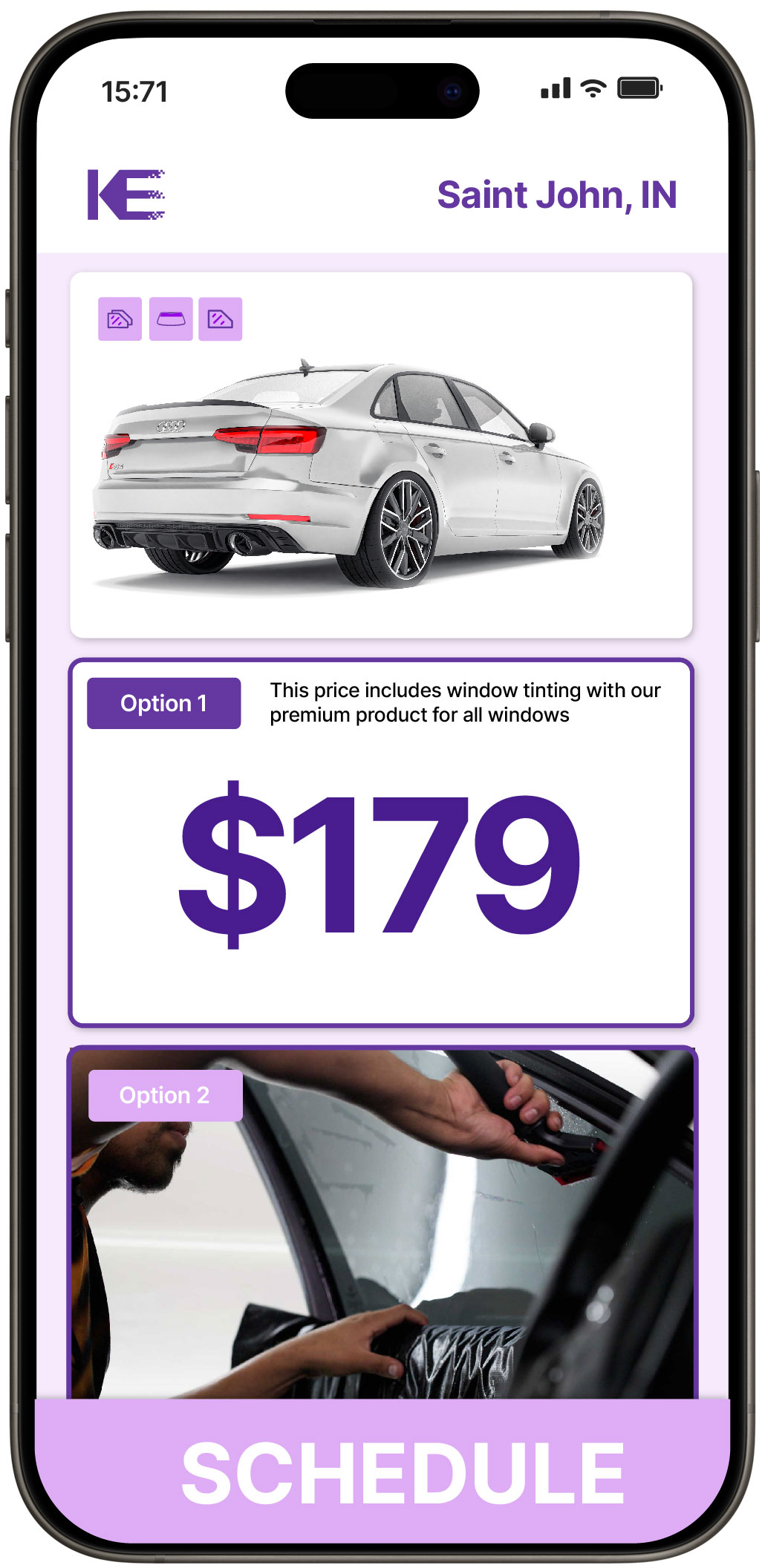 View Reasonable Car Window Tinting Prices in Saint John, Indiana