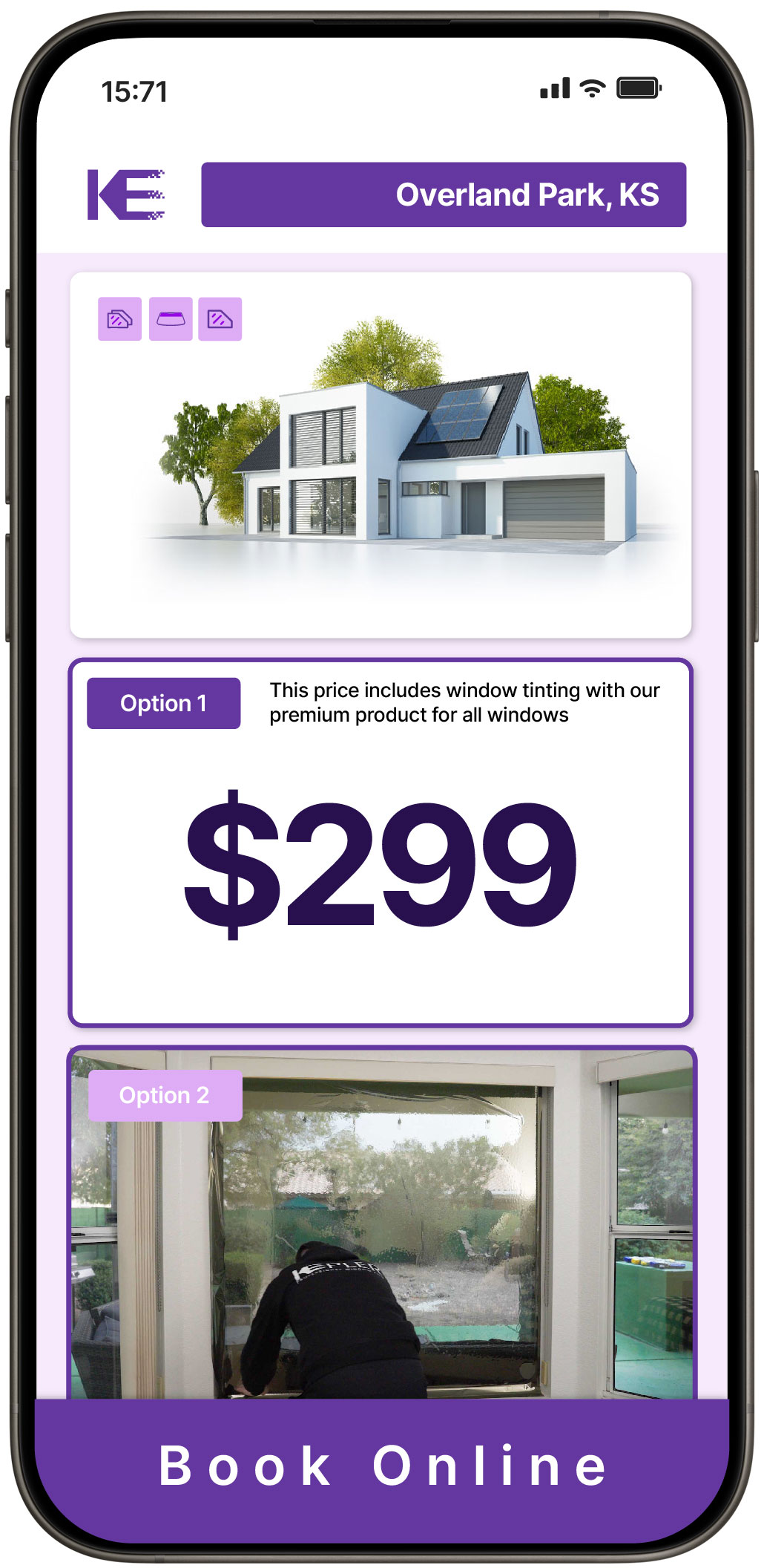 View Affordable Home Window Tinting Rates in Overland Park, Kansas
