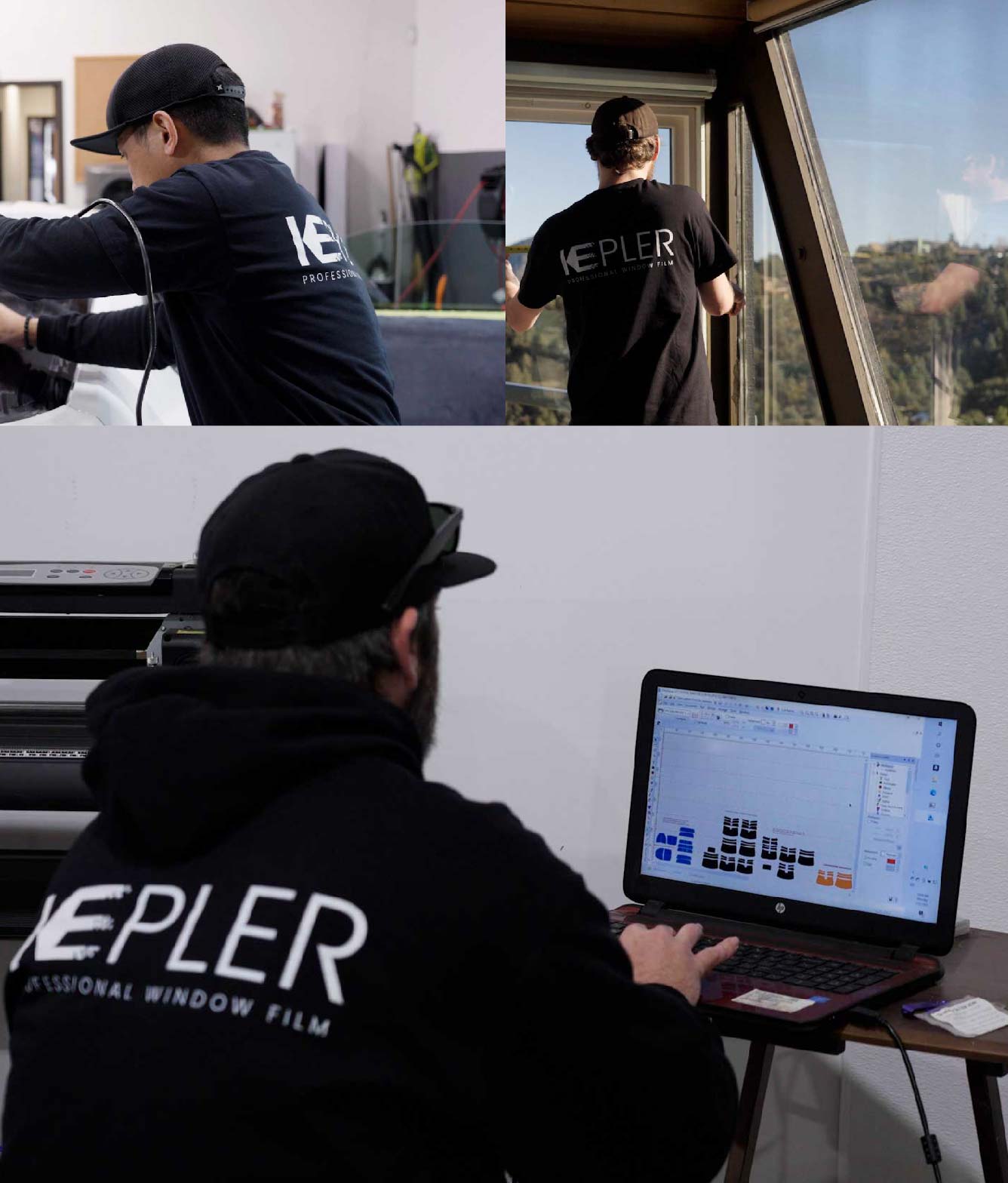 Ceramic Window Tinting Expert Cutting Film in Provo, Utah