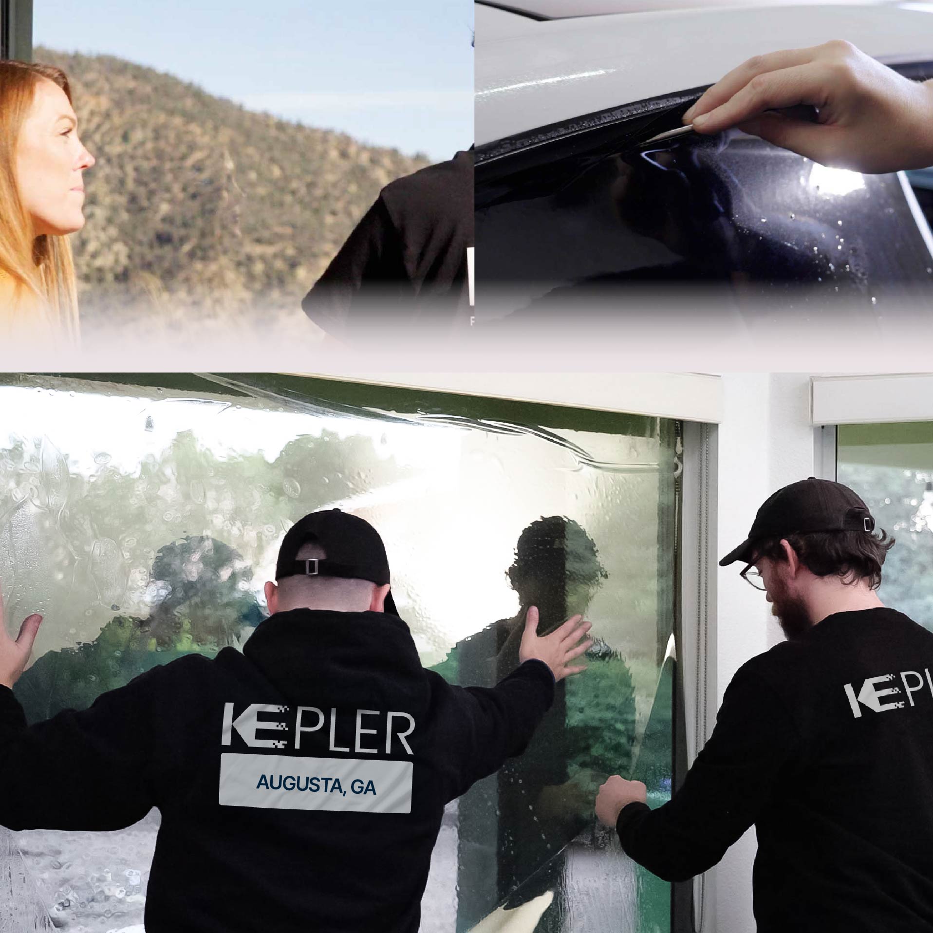 Kepler Specialist Performing Commercial Window Tinting in Augusta Augusta