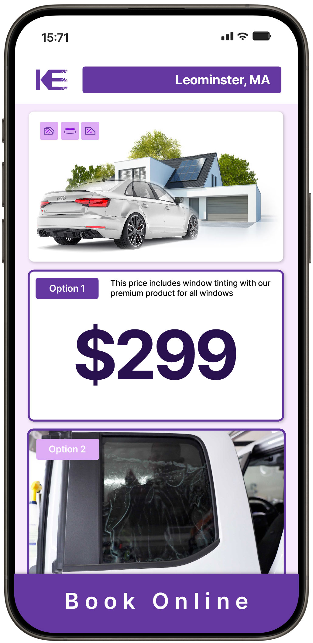 View Reasonable Tesla Window Tinting Costs in Nutting Lake, Massachusetts