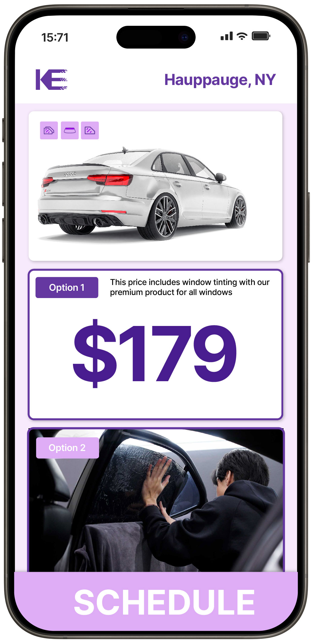 View Competitive Car Window Tinting Costs in Hauppauge, New York