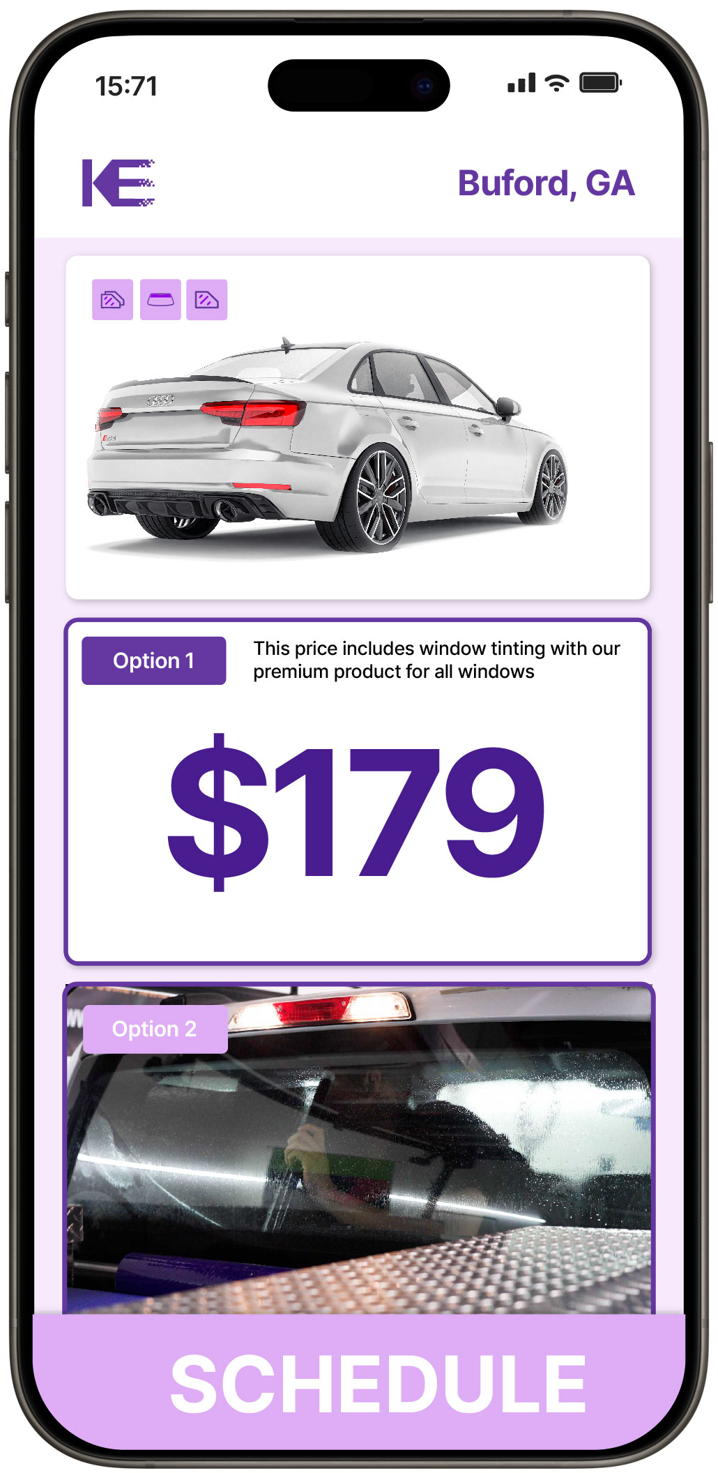View Affordable Car Window Tinting Prices in Buford, Georgia
