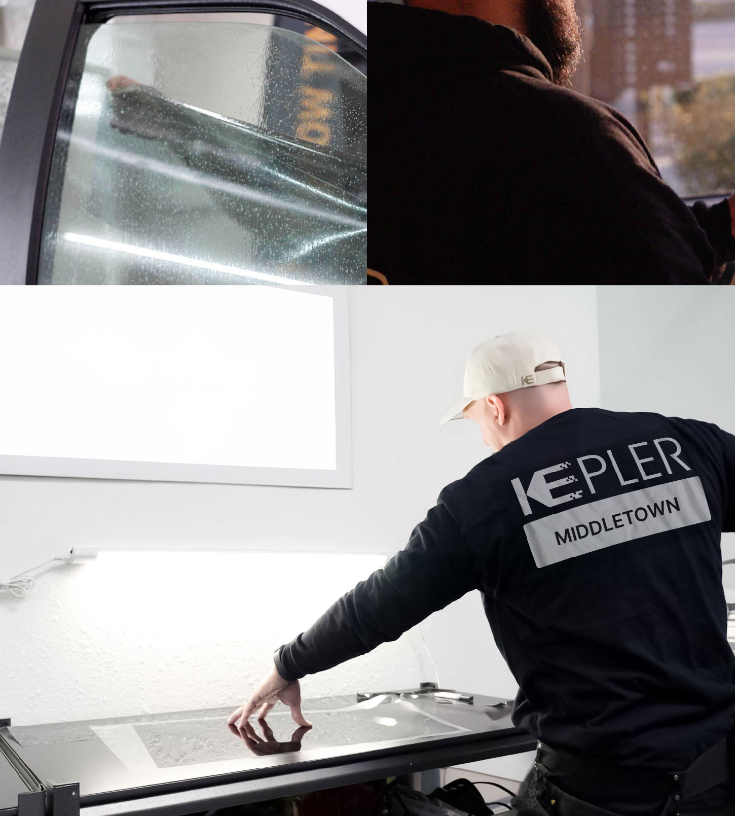 Window Tinting Specialist Cutting Film in Middletown, New York