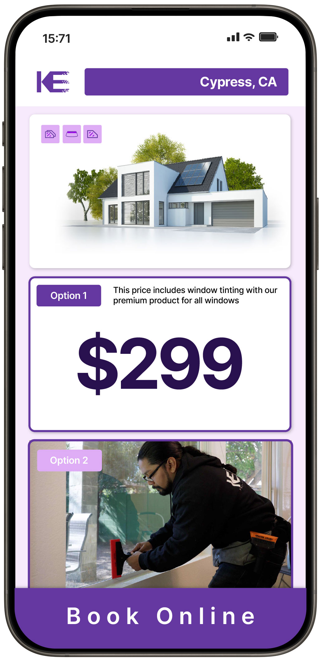 View Competitive Home Window Tinting Rates in Cypress, California