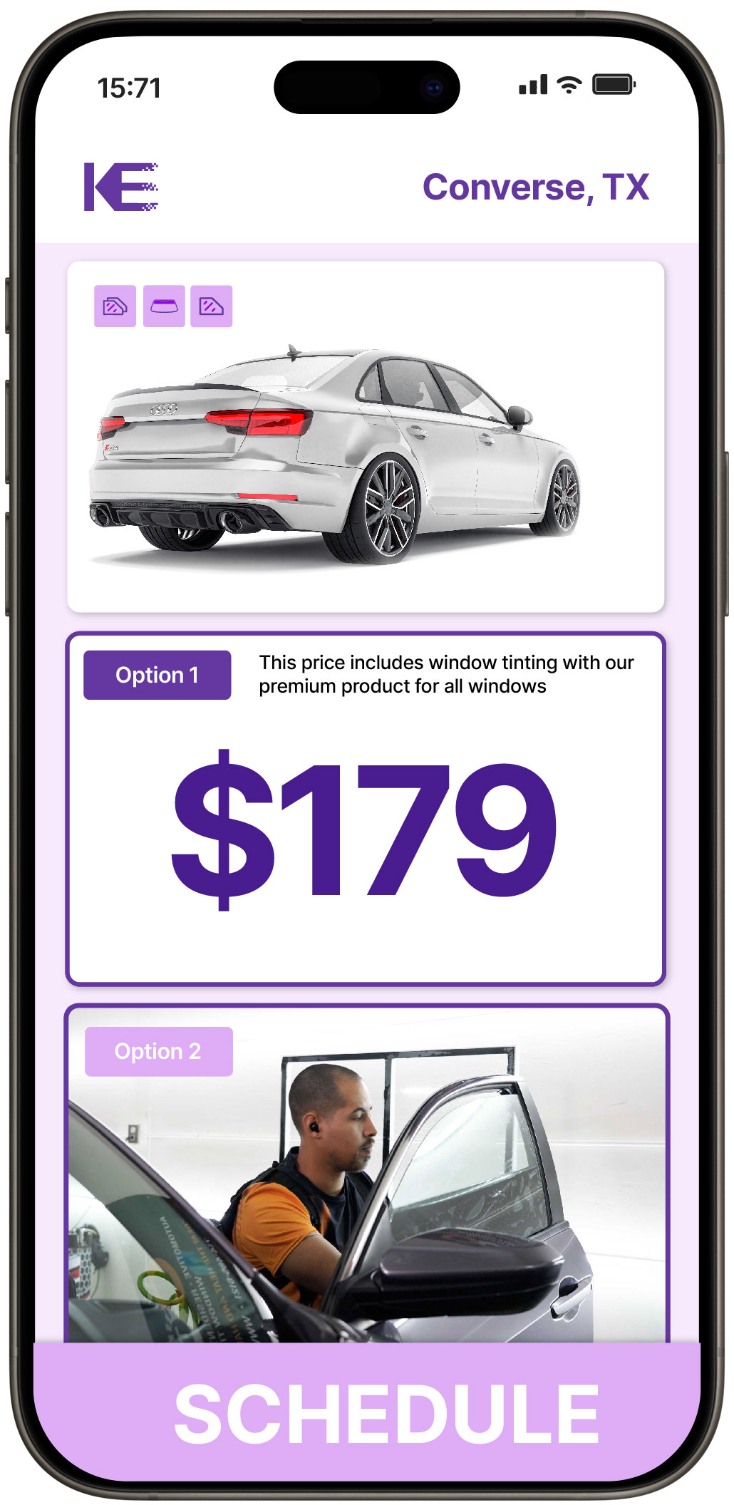 View Affordable Car Window Tinting Rates in Converse, Texas