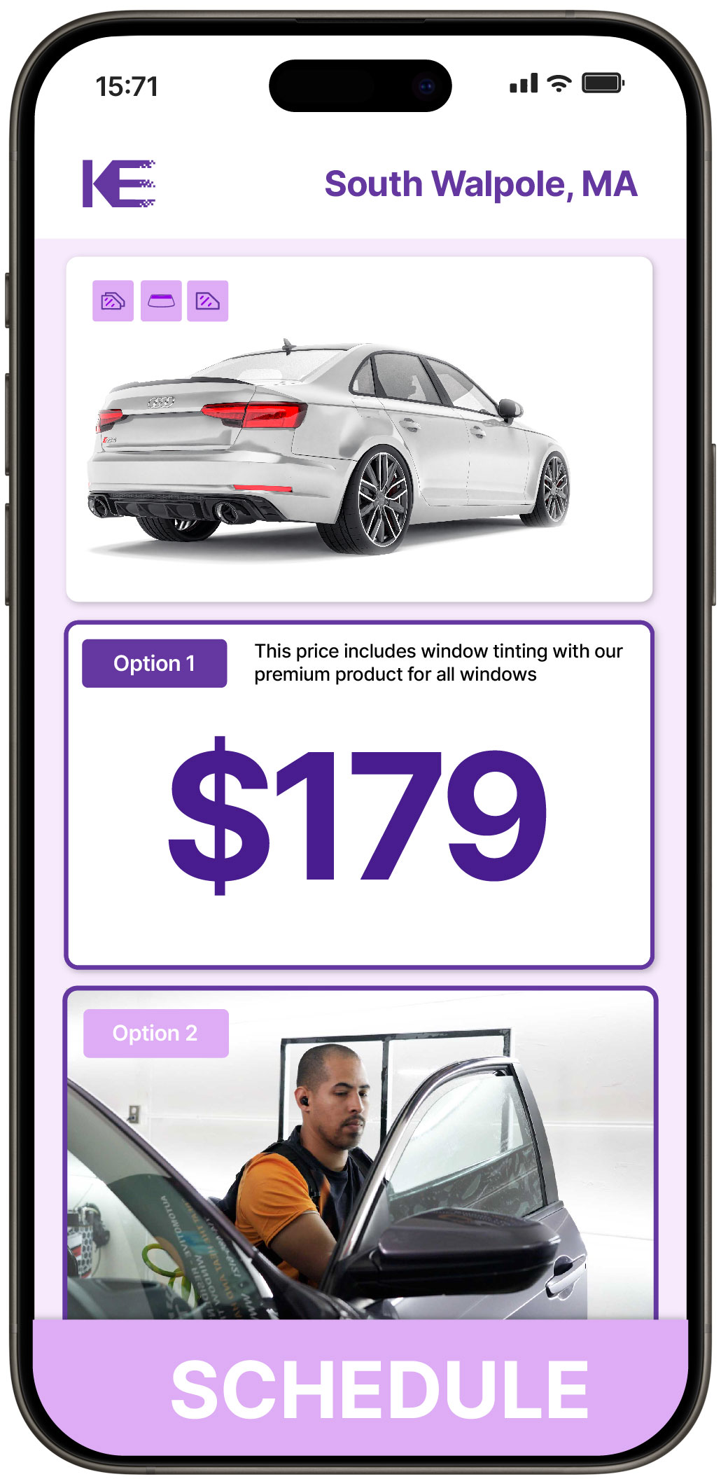 View Competitive Car Window Tinting Rates in South Walpole, Massachusetts