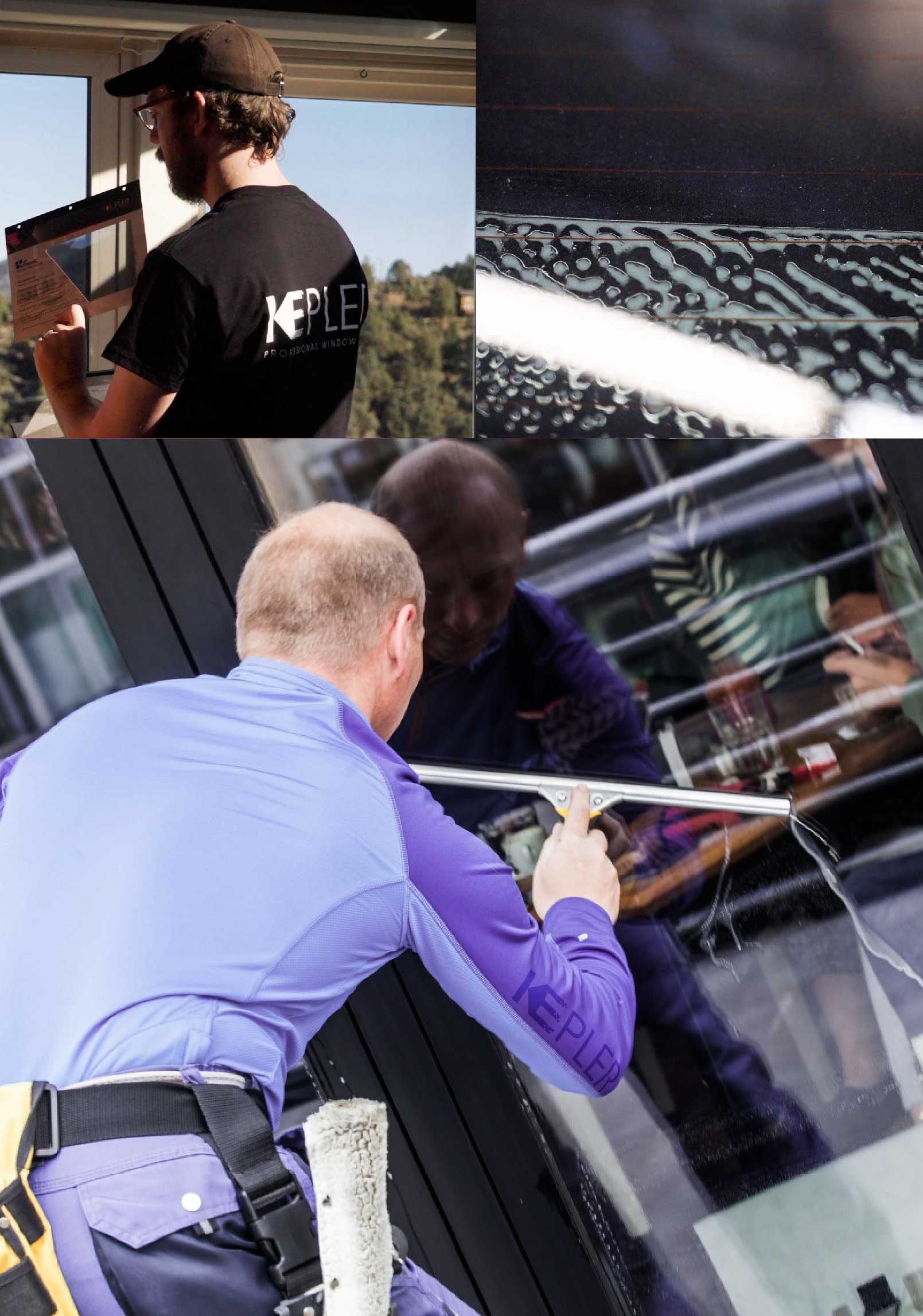 Kepler Skilled Applying Anti-Graffiti Window Film to a Northampton Shop Front