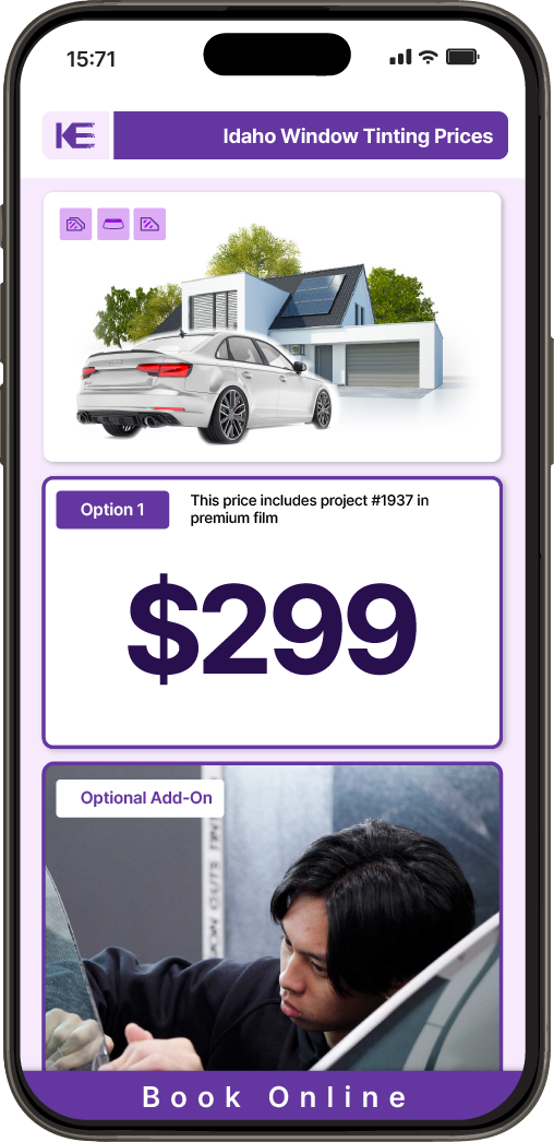 View Competitive Car Window Tinting Prices in Idaho