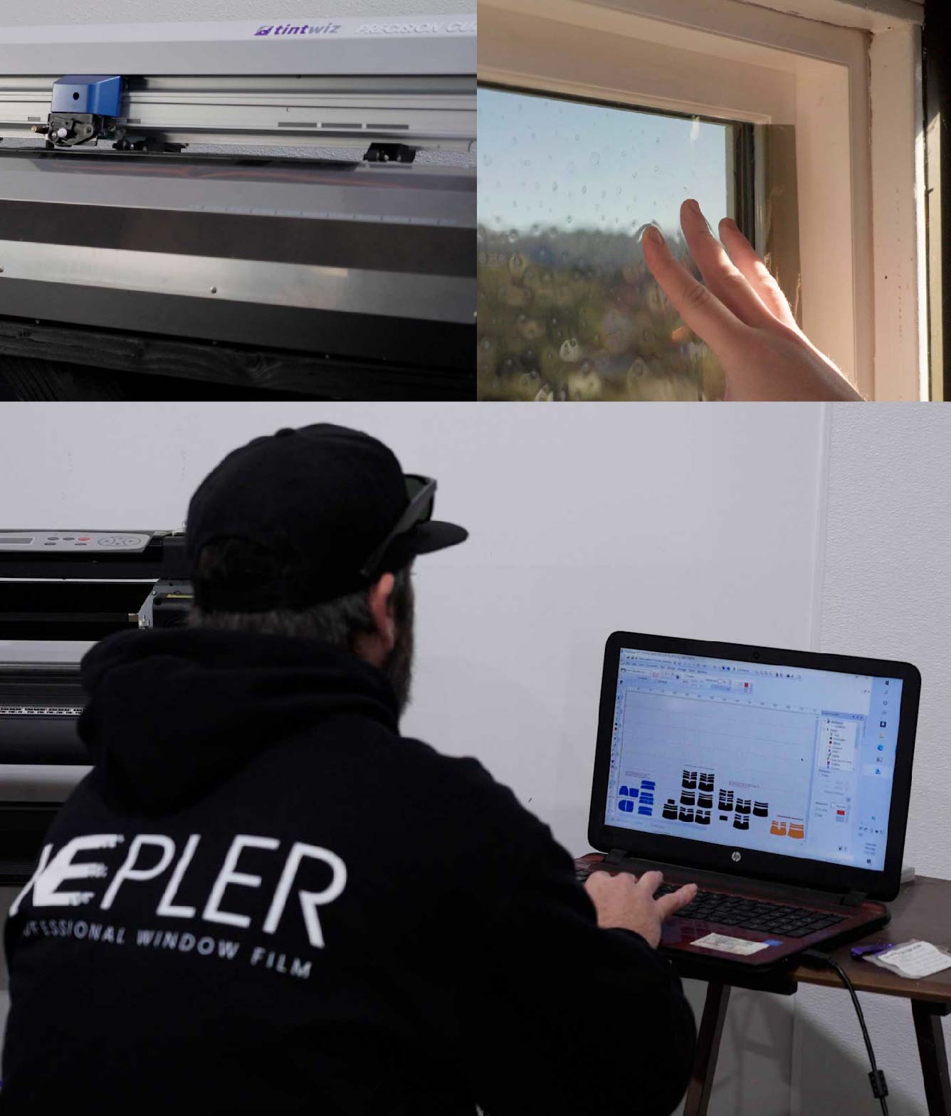 Ceramic Window Tinting Expert Cutting Film in Tualatin, Oregon