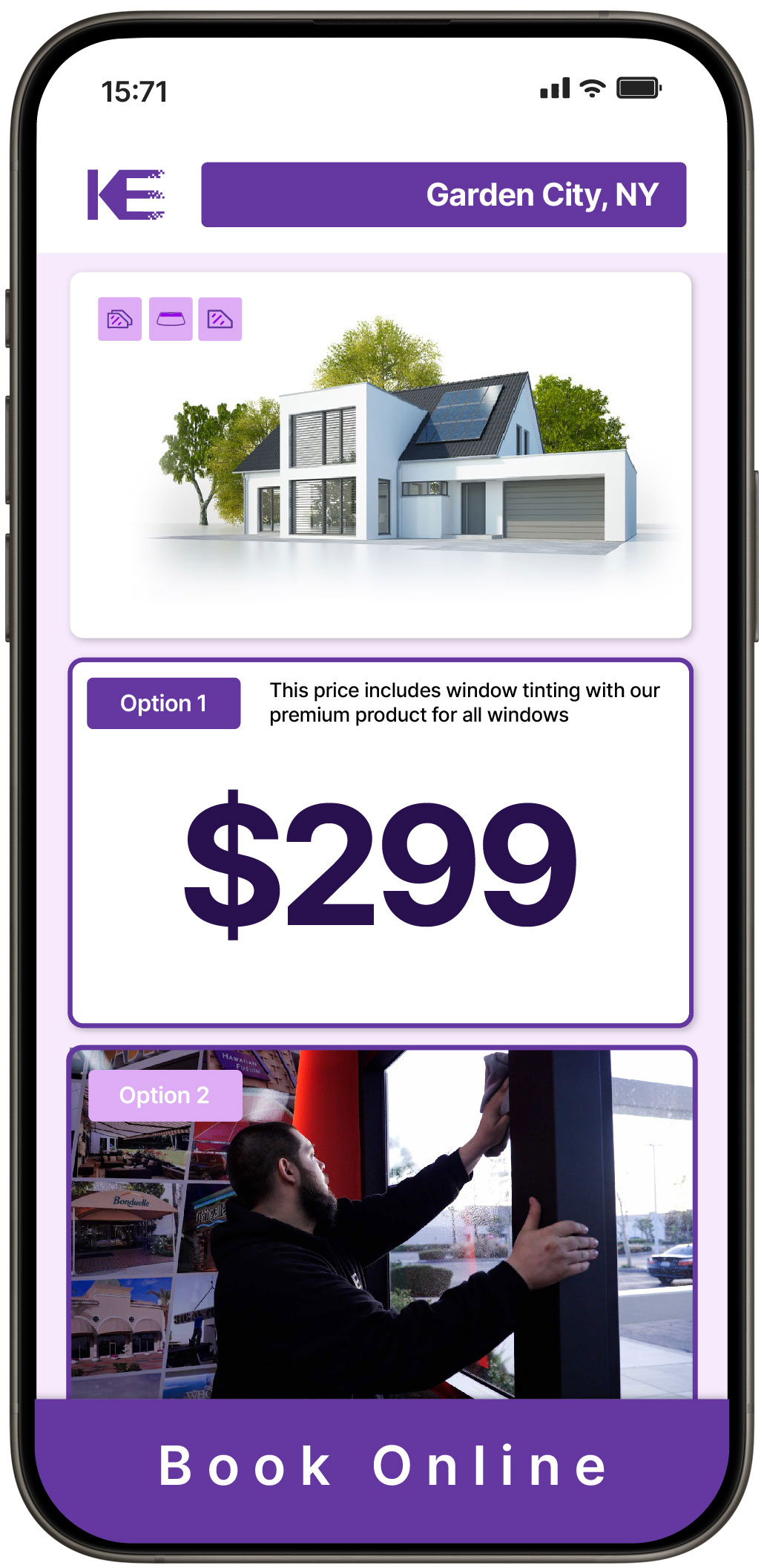 View Competitive Home Window Tinting Costs in Garden City, New York