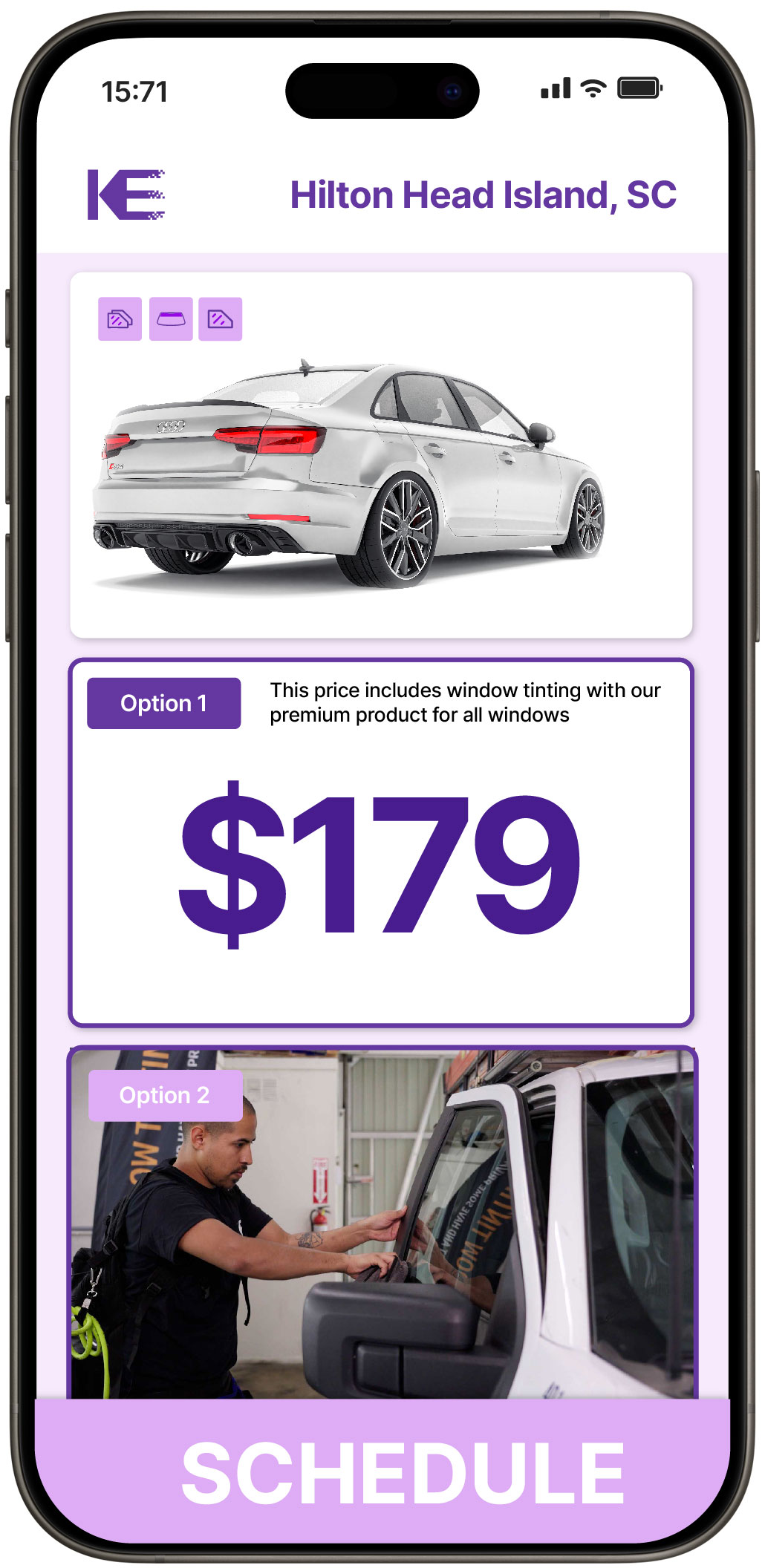 View Affordable Car Window Tinting Rates in Hilton Head Island, South Carolina