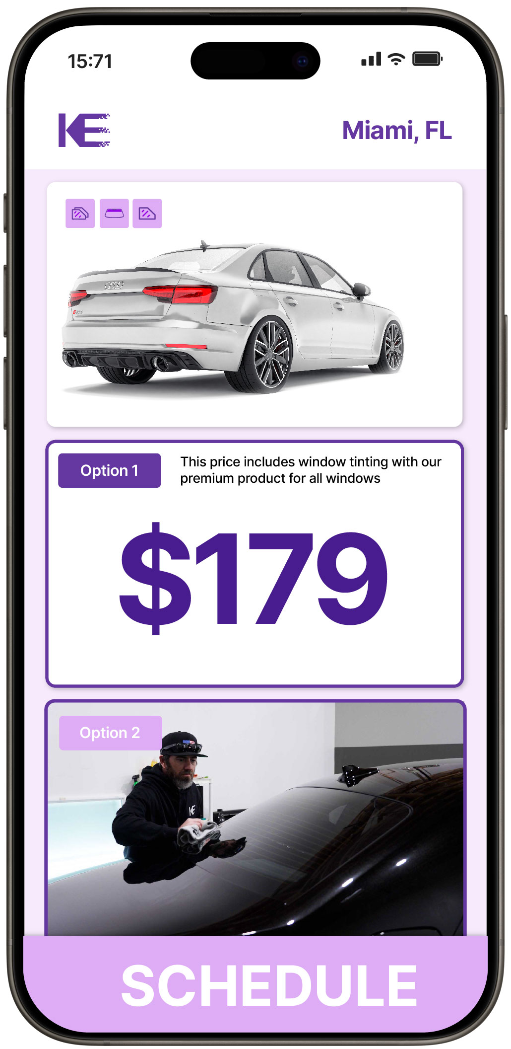 View Reasonable Car Window Tinting Prices in Miami, Florida