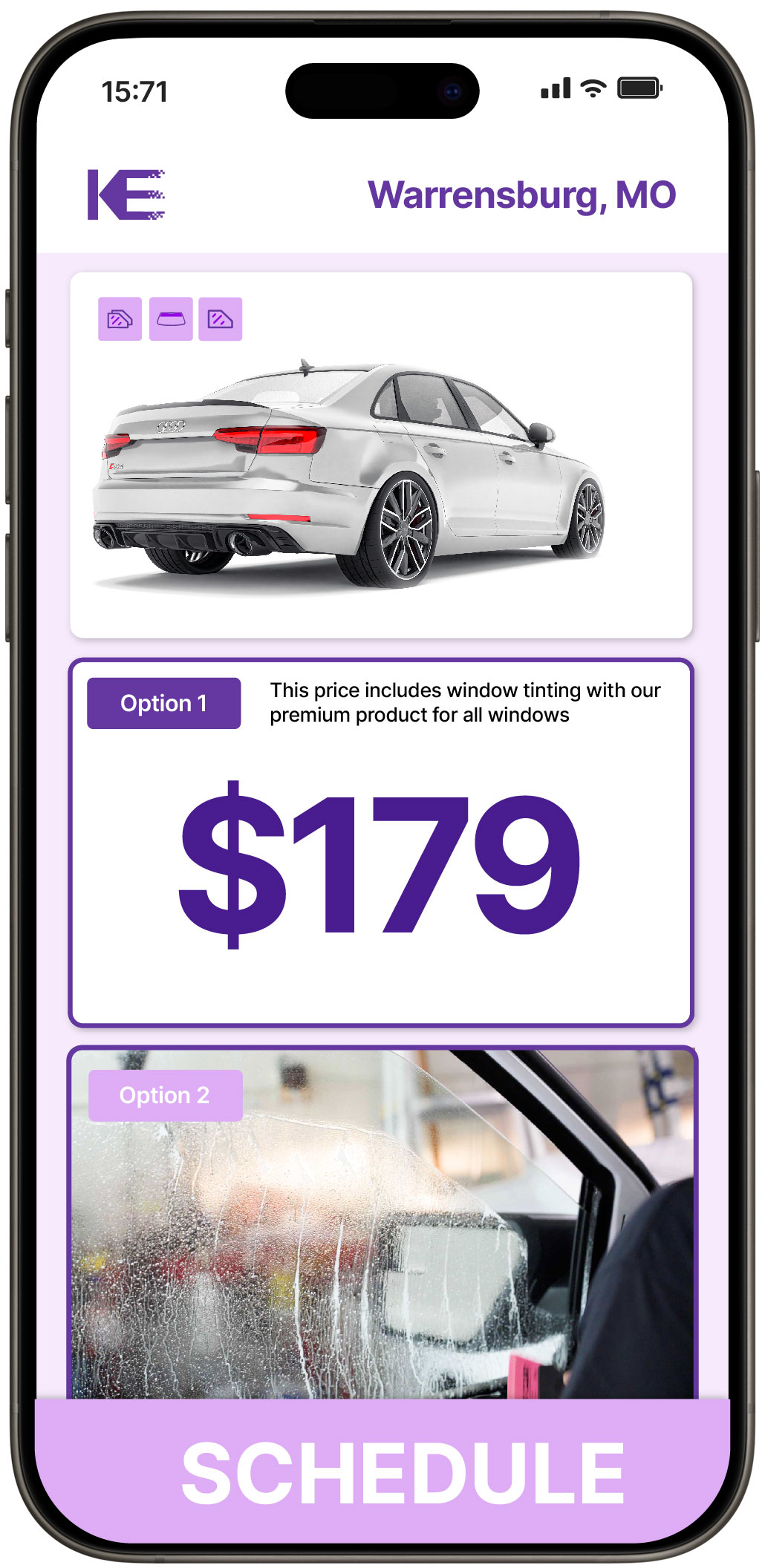 View Competitive Car Window Tinting Rates in Warrensburg, Missouri
