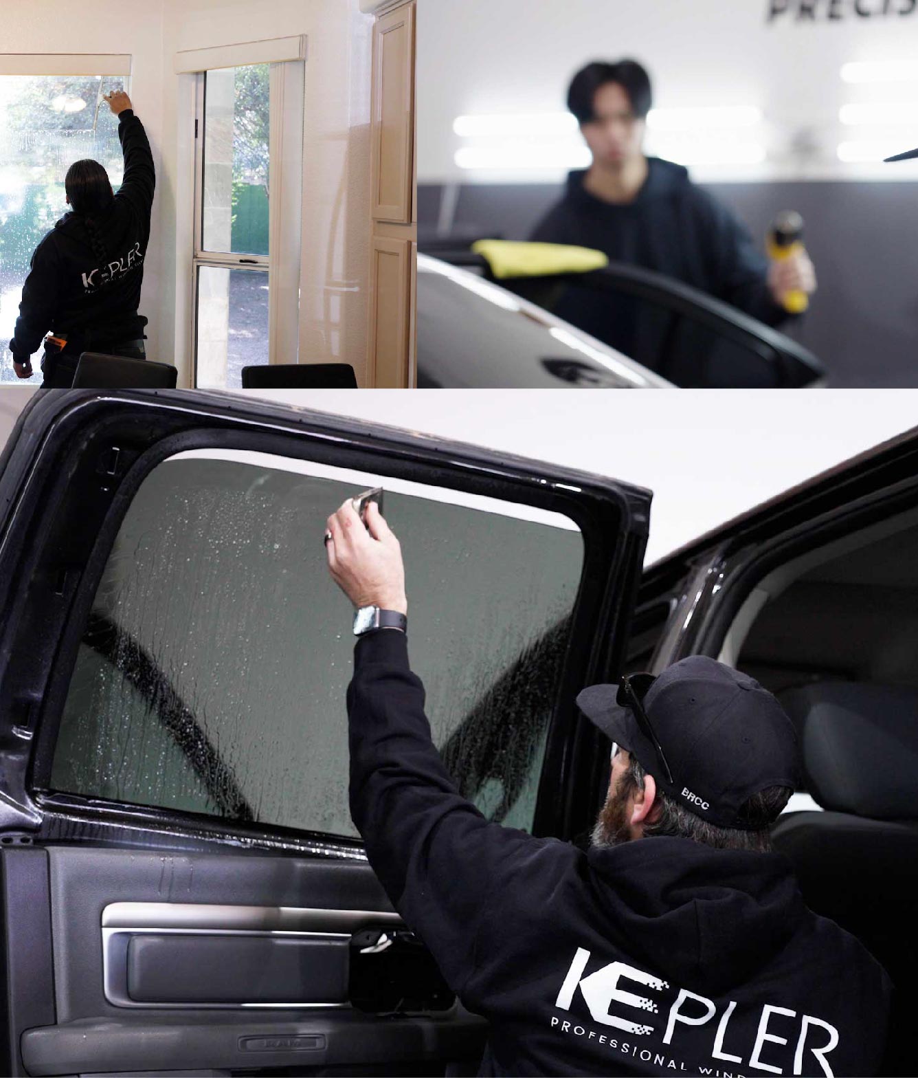 Kepler Window Tinting Specialists at Work in Colleyville, Texas